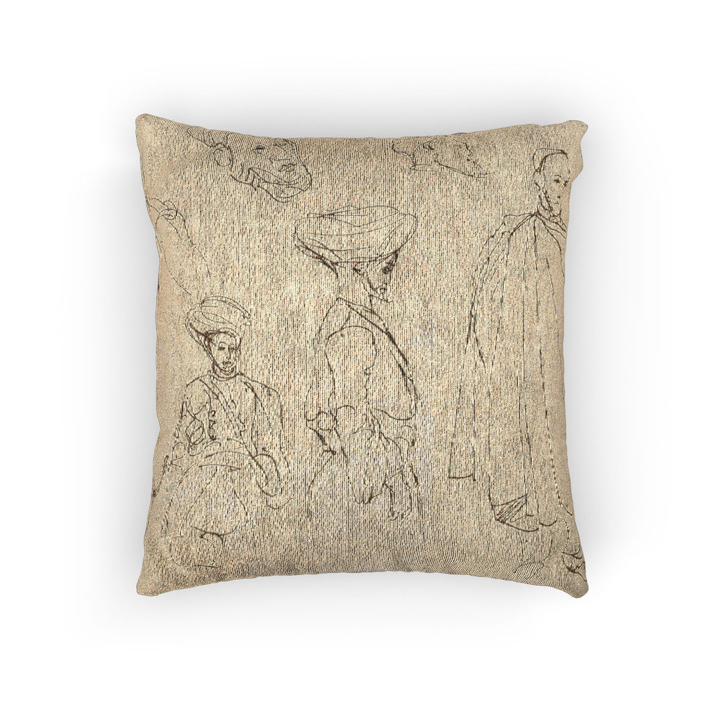Eugène Delacroix - Sketches of Algerian Men | Woven Pillow