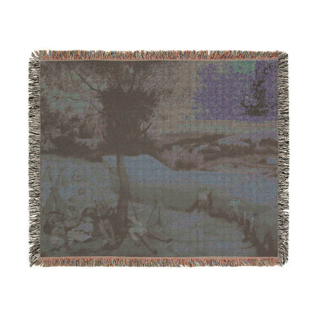 Pieter Bruegel the Elder- The Harvesters - Google Art Project | Woven Tapestry Blanket