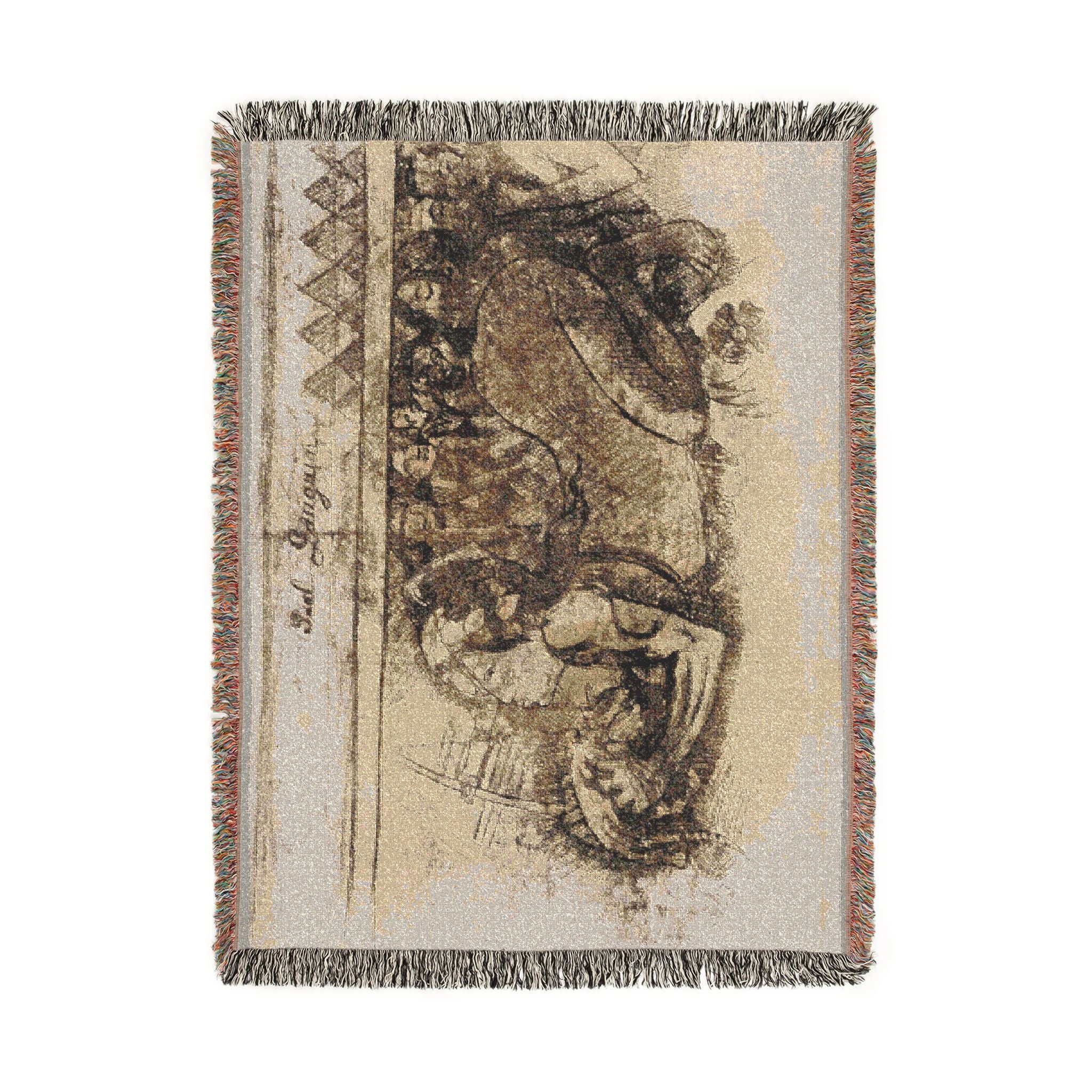 Paul Gauguin - Woman with a Cat | Woven Tapestry Blanket