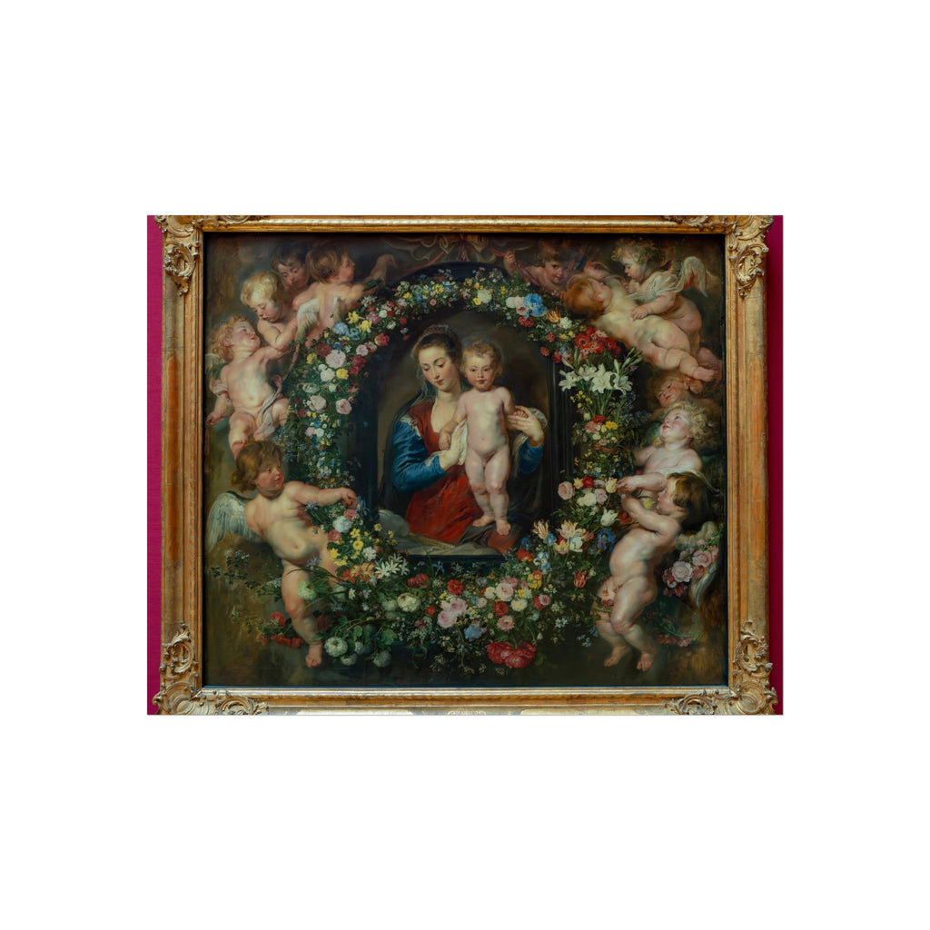 Madonna in a Garland of Flowers - Peter Paul Rubens | Fine Art Poster