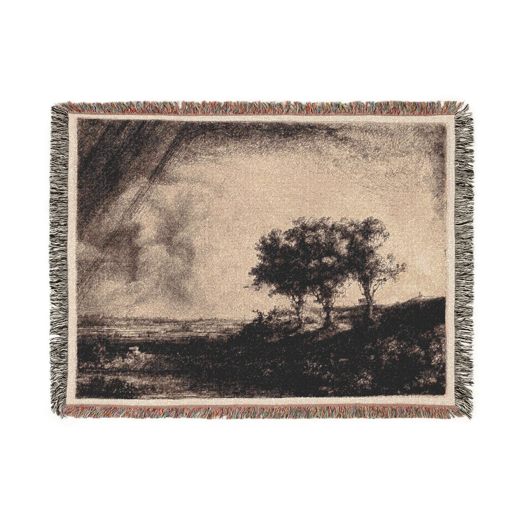 Rembrandt van Rijn - The Three Trees | Woven Tapestry Blanket