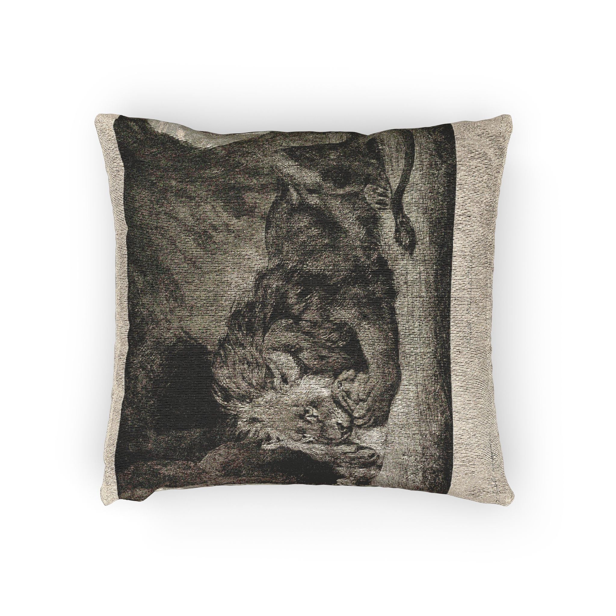 Eugène Delacroix - Lion of the Atlas Mountains | Woven Pillow