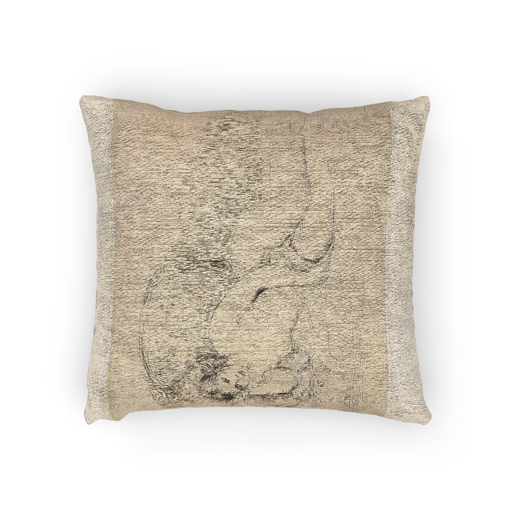 Pierre-Auguste Renoir - Woman Reclining, to the Left | Woven Pillow