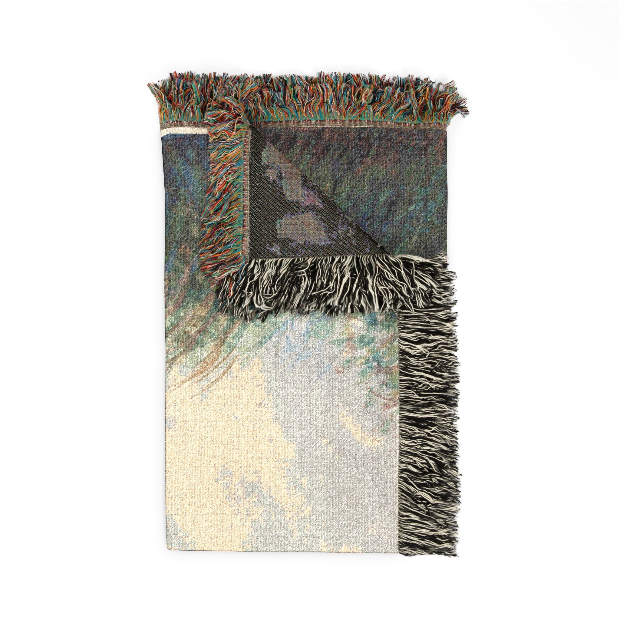 Pierre-Auguste Renoir - The Auvers Valley on the Oise River | Woven Tapestry Blanket