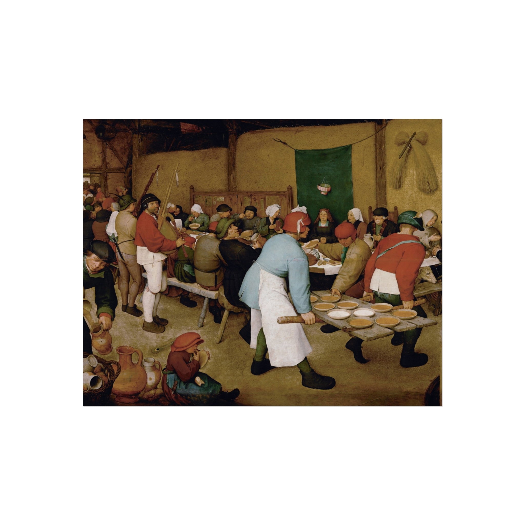 Pieter Bruegel the Elder - Peasant Wedding - Google Art Project 2 | Fine Art Poster