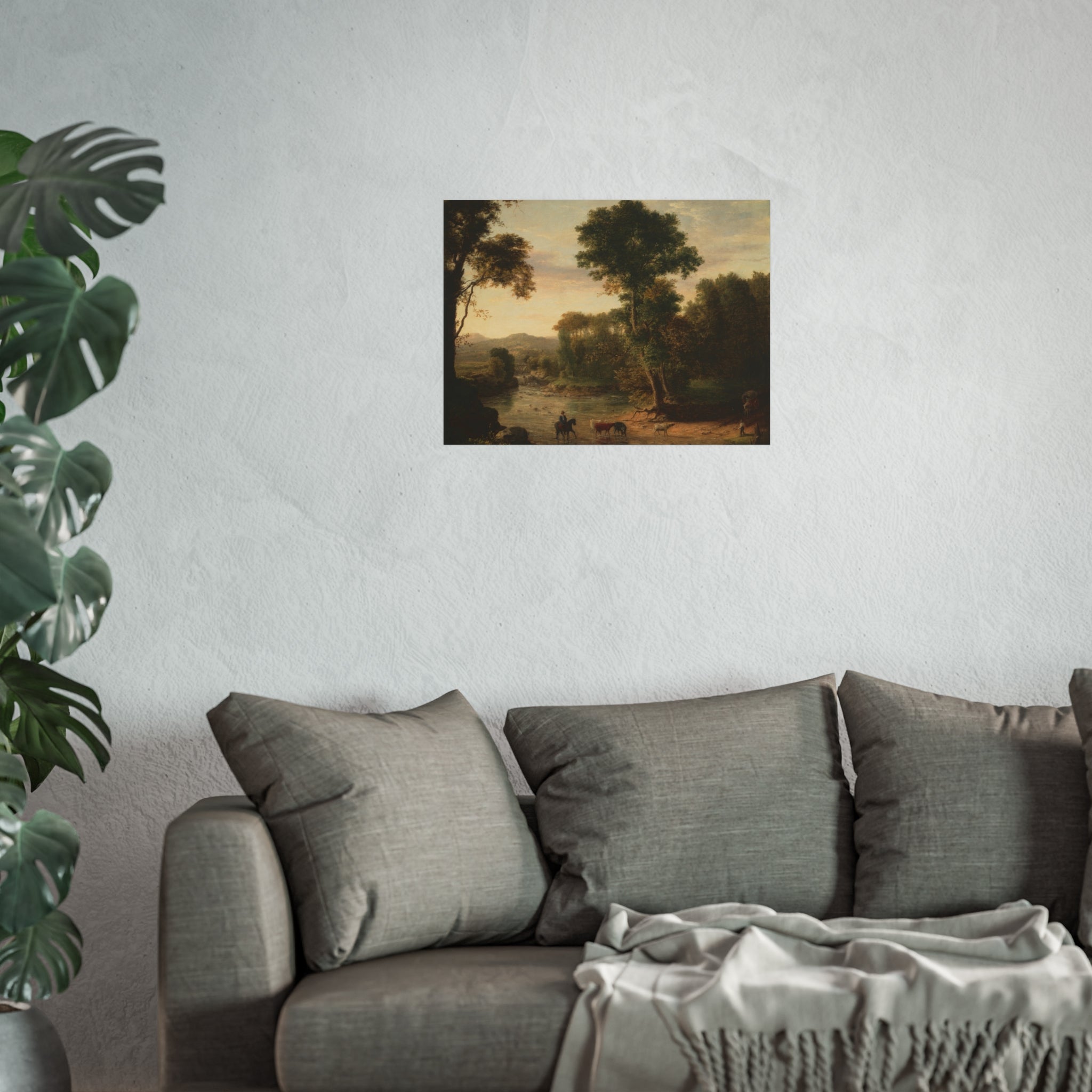 George Inness - Crossing the Ford | Fine Art Poster