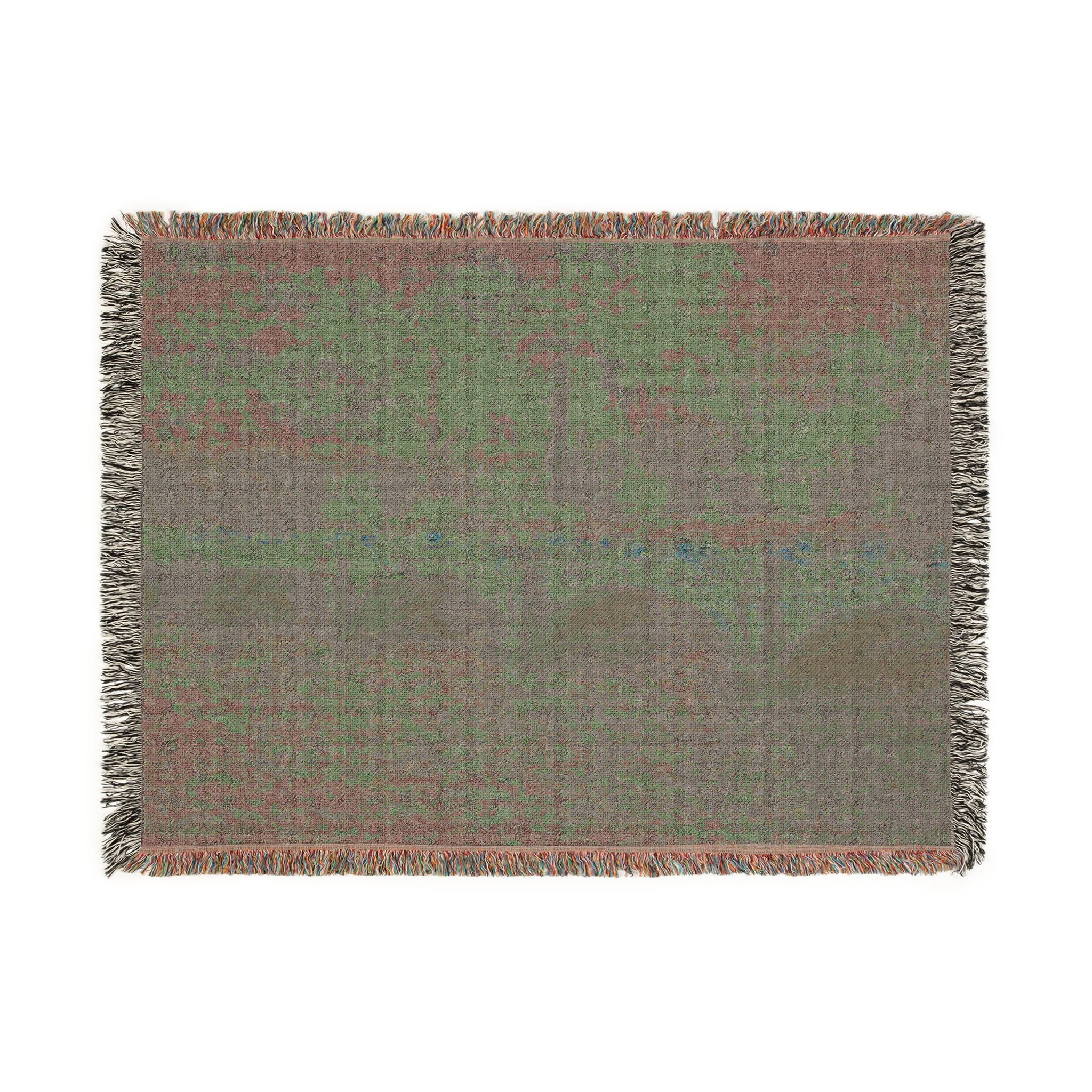 Claude Monet - Waterloo Bridge, Sunlight Effect | Woven Tapestry Blanket