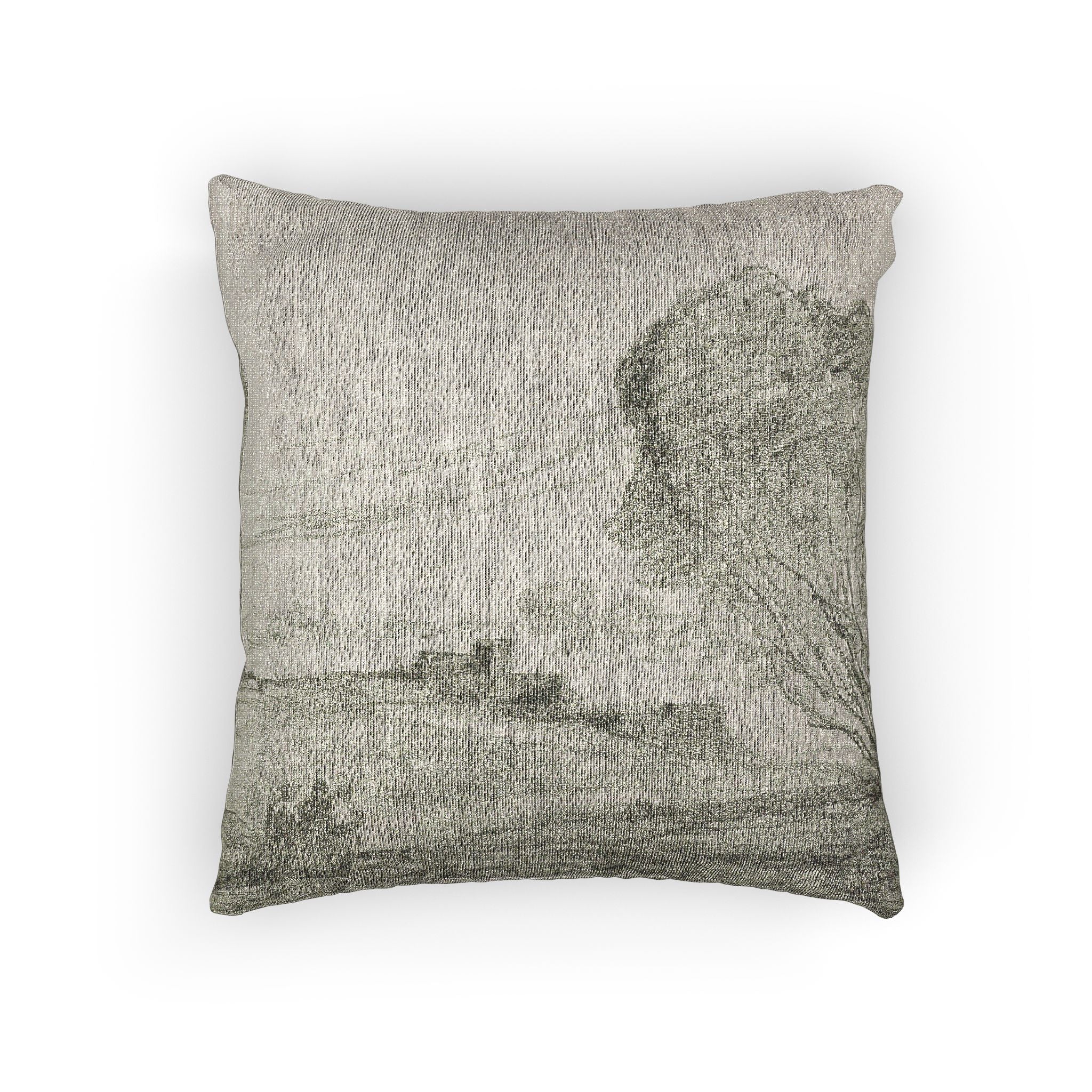 Jean Baptiste Camille Corot - The Isolated Fort | Woven Pillow