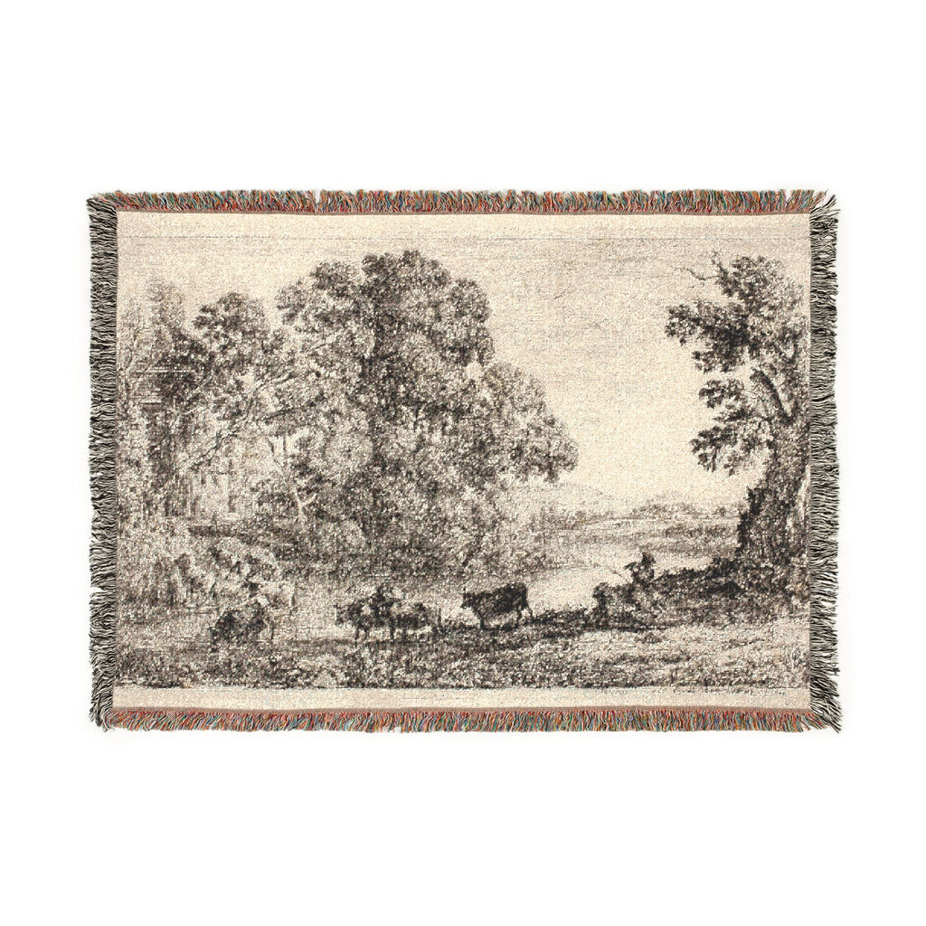 Claude Lorrain - The Cowherd | Woven Tapestry Blanket