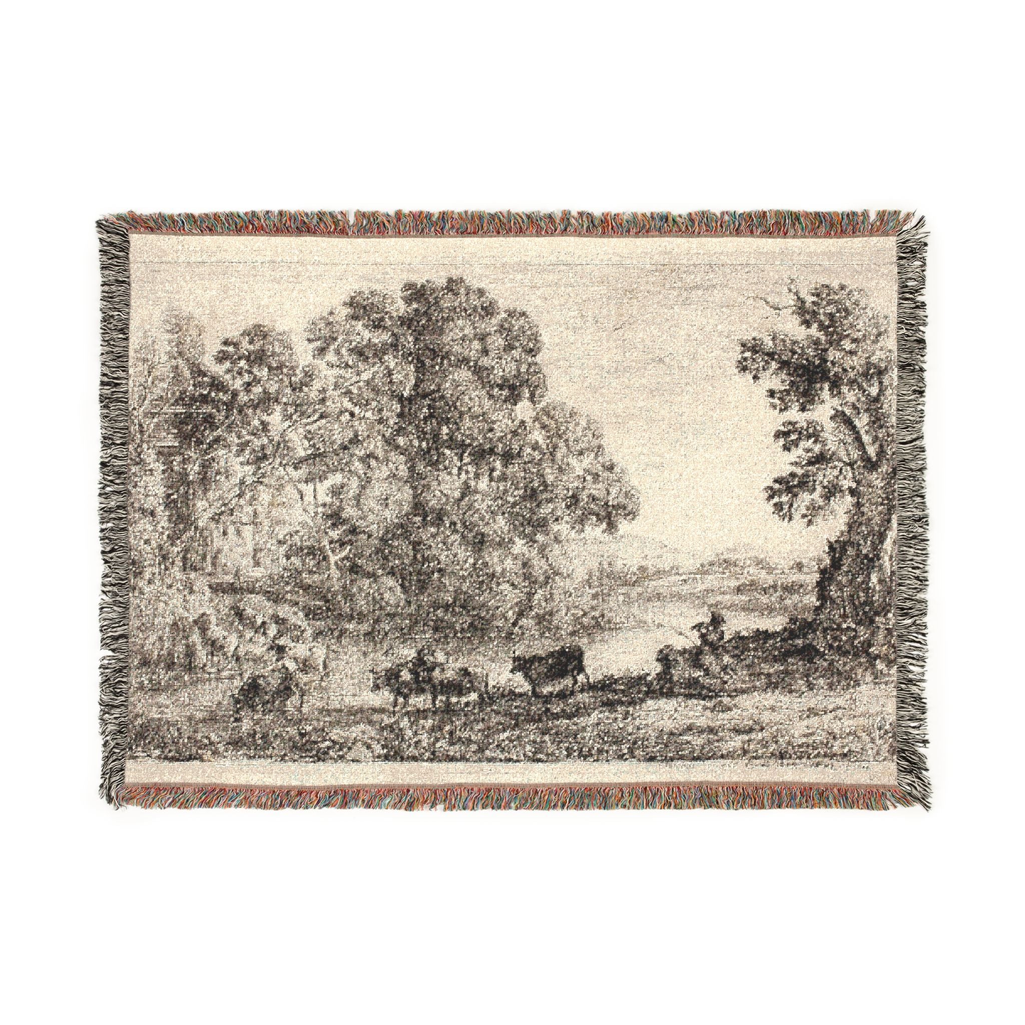 Claude Lorrain - The Cowherd | Woven Tapestry Blanket