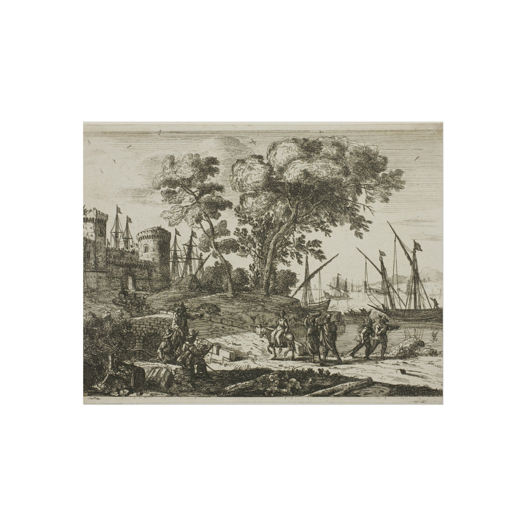 Claude Lorrain - Coast Scene with an Artist Drawing | Fine Art Poster
