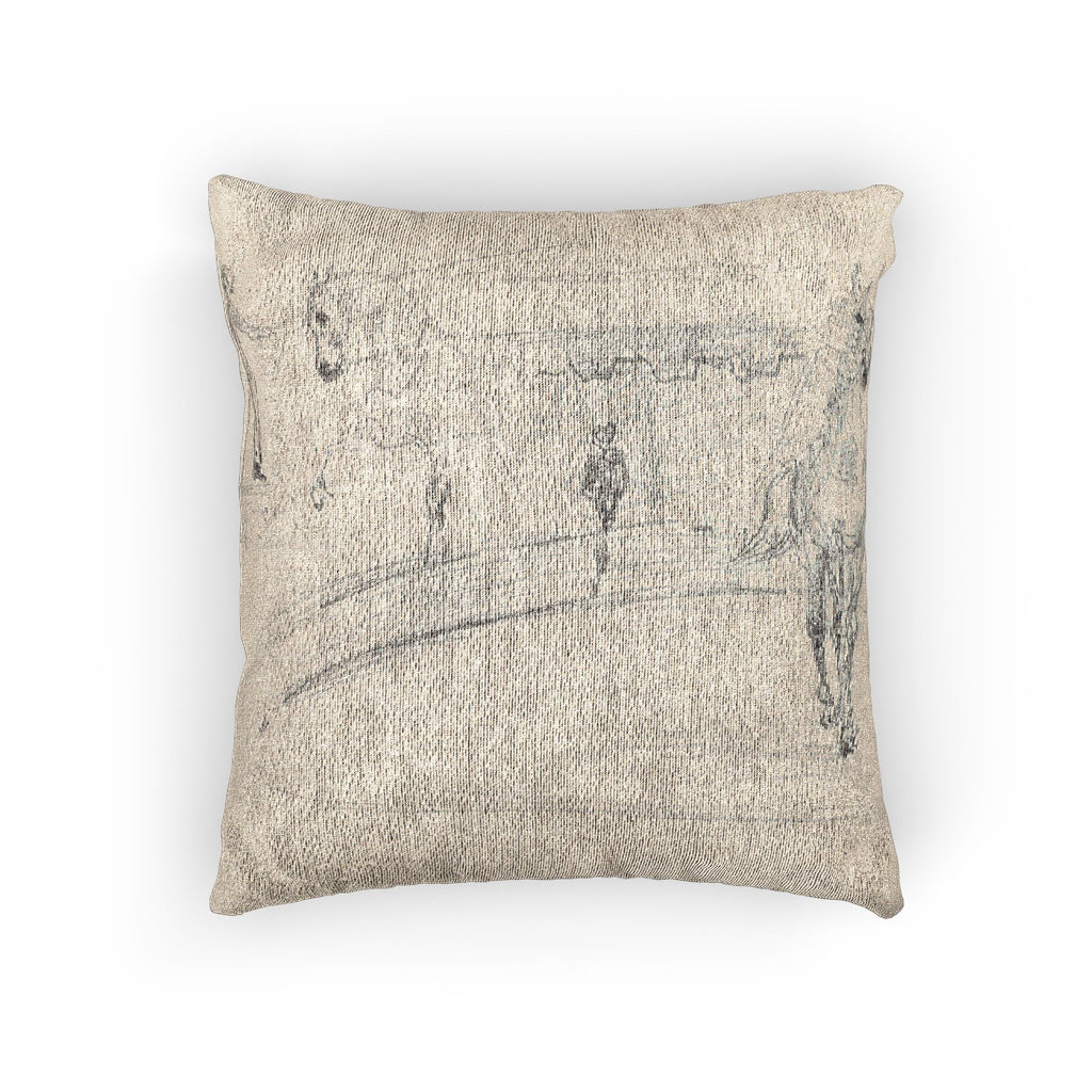 Henri de Toulouse-Lautrec - Sketchbook, 1880 | Woven Pillow