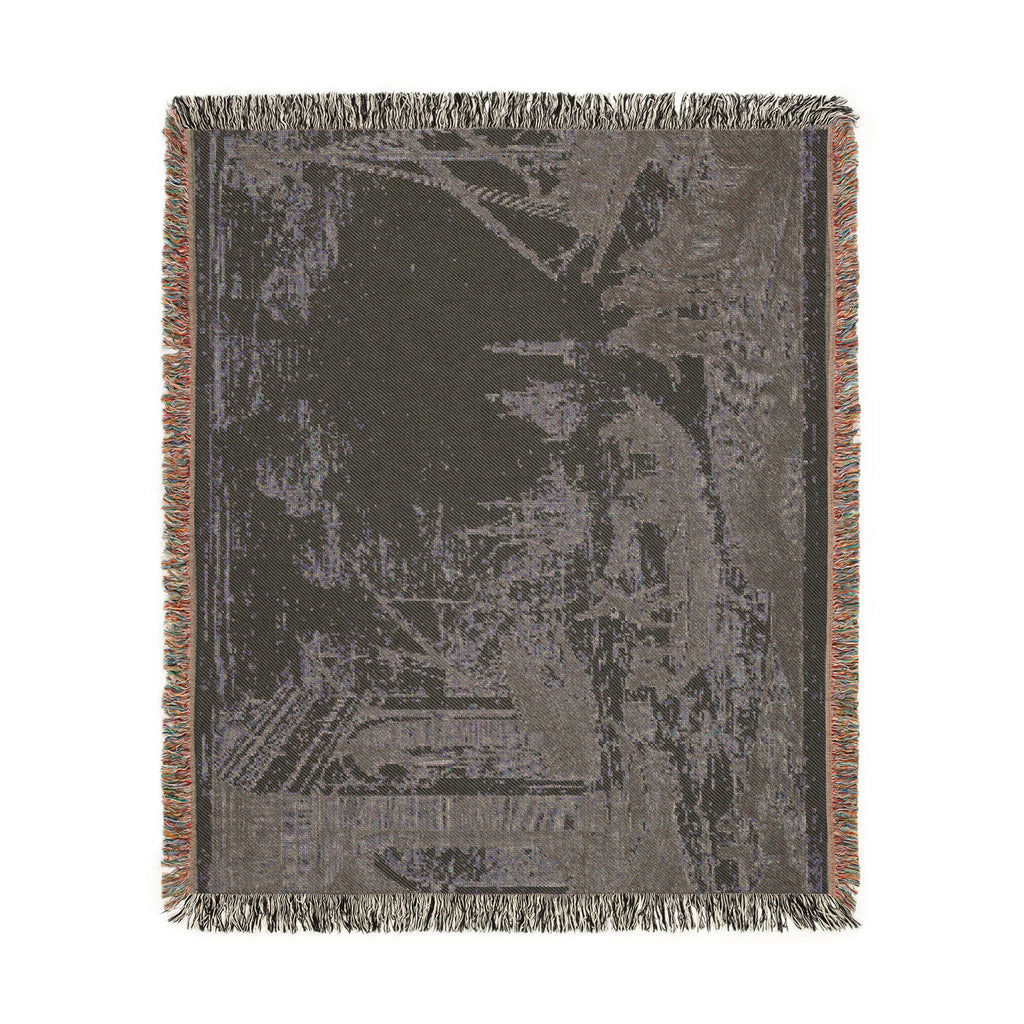 Claude Lorrain - Harbor Scene with a Lighthouse | Woven Tapestry Blanket