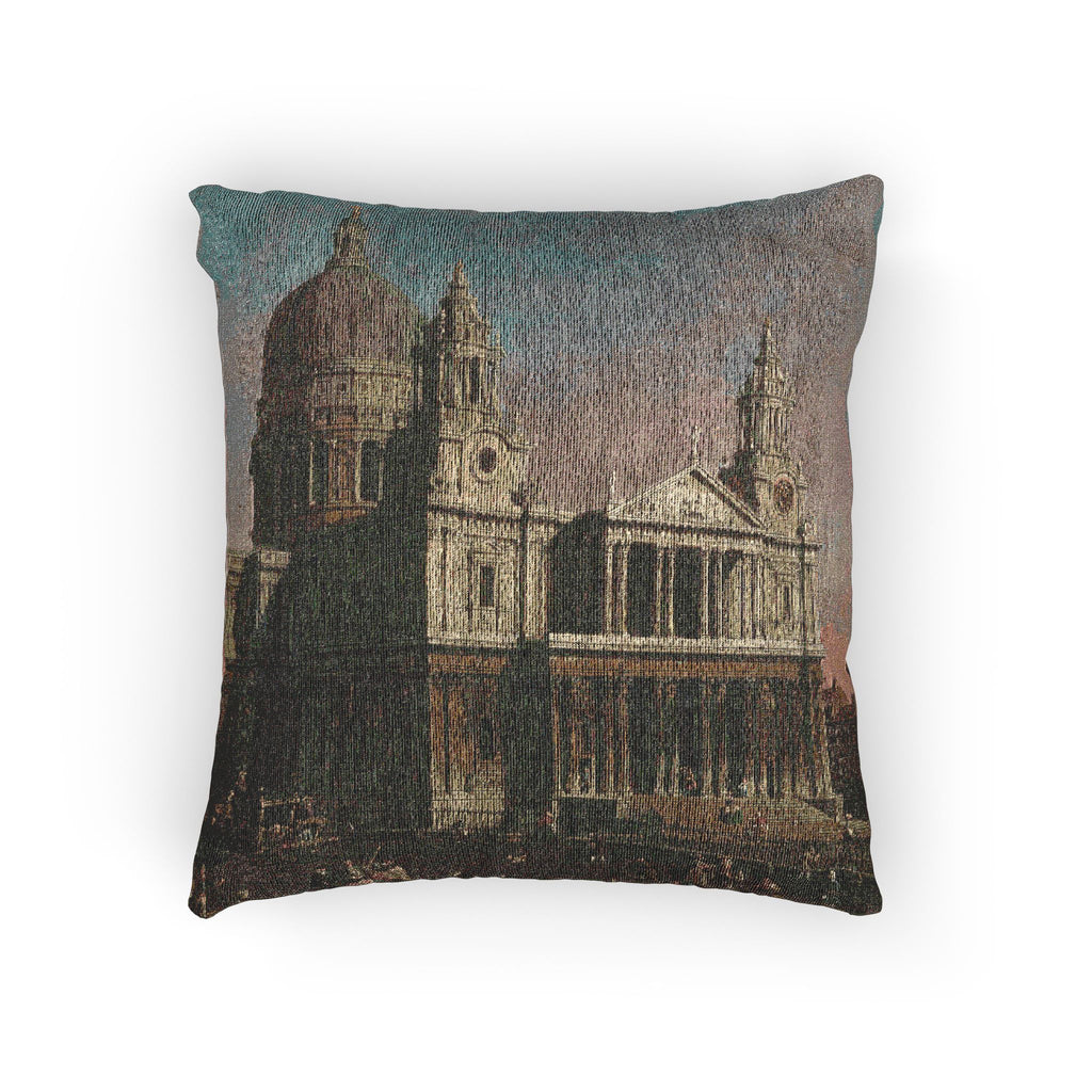 Canaletto - St. Paul's Cathedral - Google Art Project | Woven Pillow