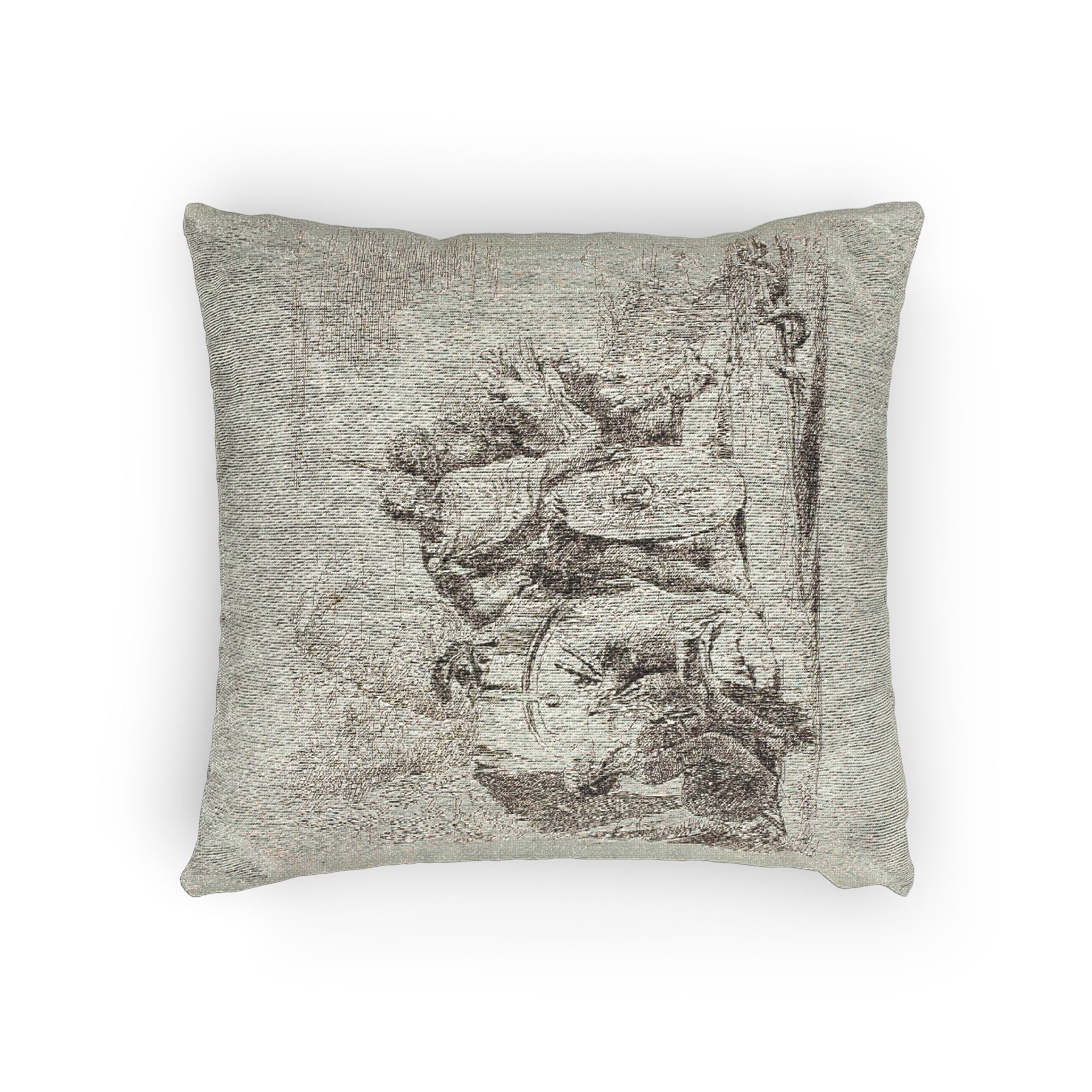 Giovanni Battista Tiepolo - The Astrologer and the Young Soldier, from Capricci | Woven Pillow