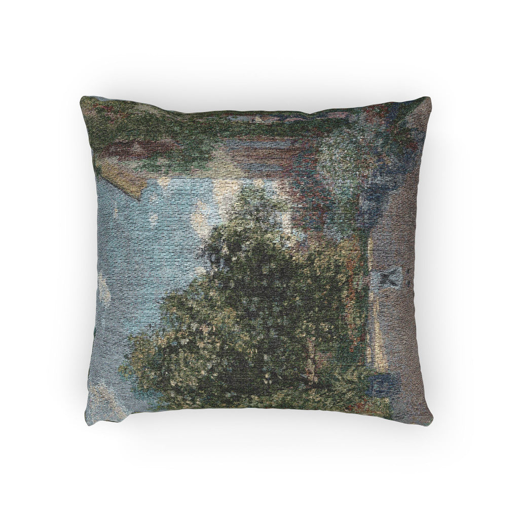 Claude Monet - The Artist's House at Argenteuil | Woven Pillow