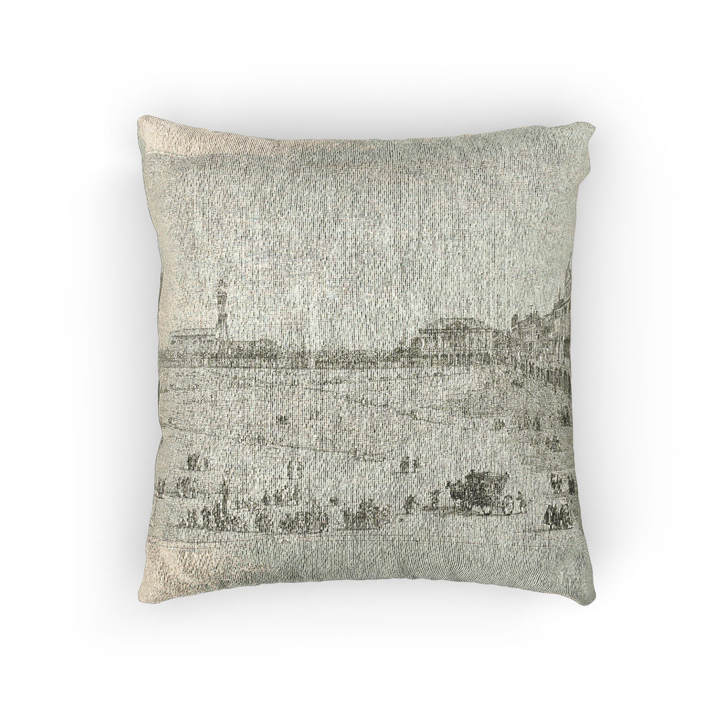 Canaletto - Prà della Valle, from Vedute | Woven Pillow