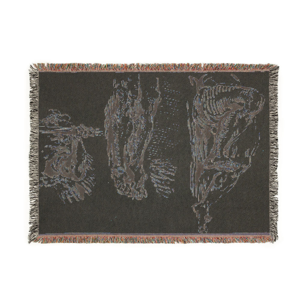 Eugène Delacroix - Study of Arms and Legs of Christ Crucified | Woven Tapestry Blanket