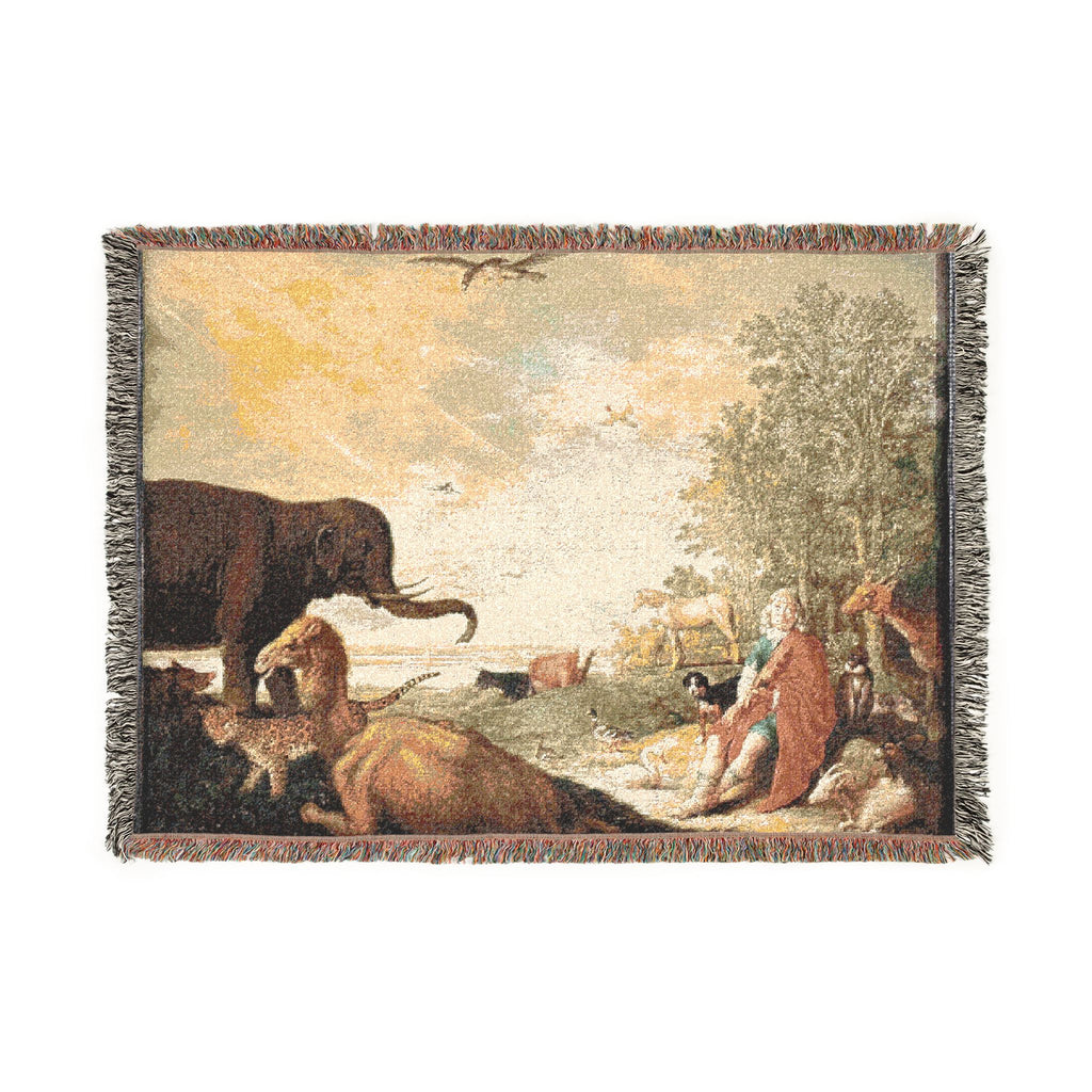 Dessau, Anhaltische Gemäldegalerie, Aelbert Jacobsz. Cuyp, Orpheus und die Tiere | Woven Tapestry Blanket