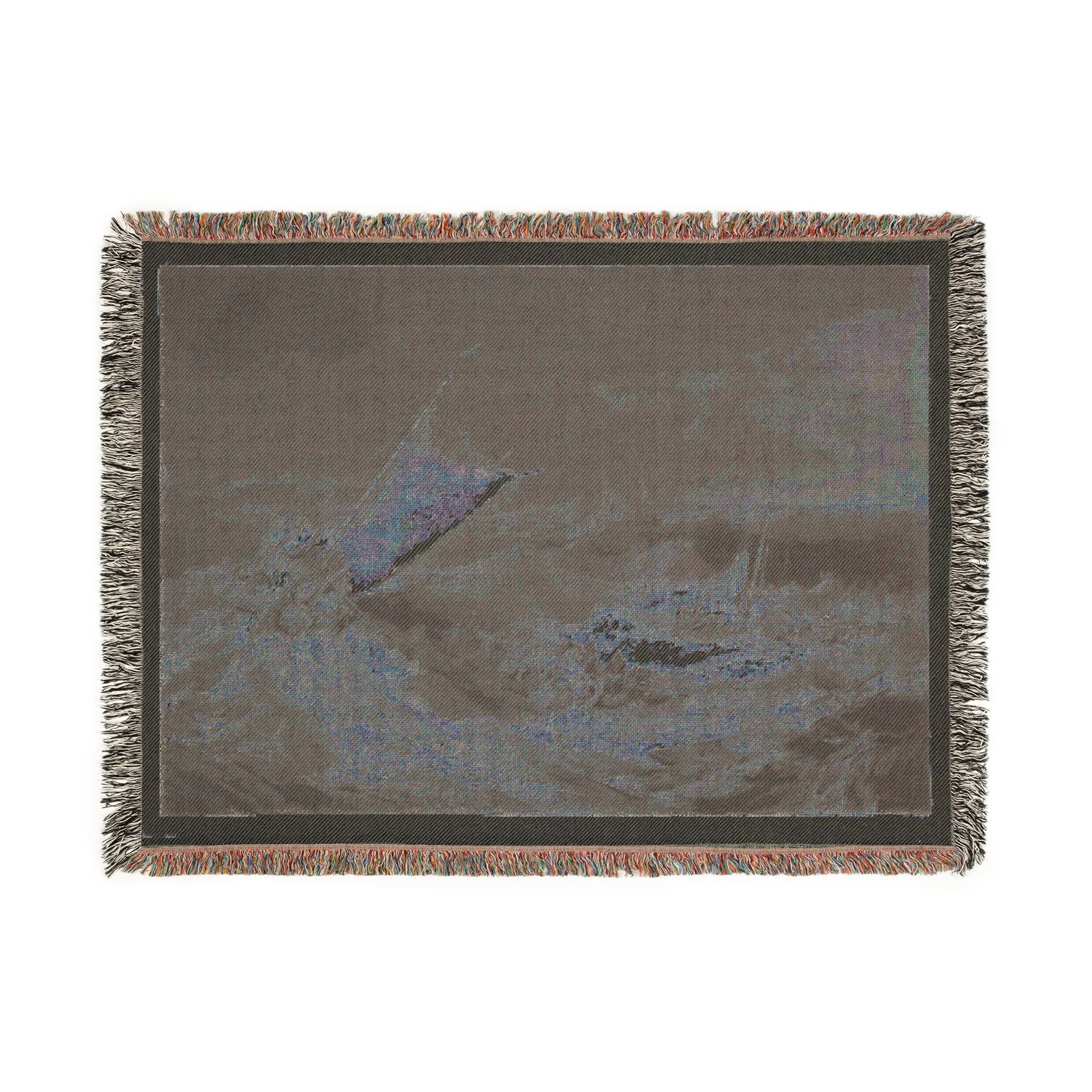 Charles Turner - A Shipwreck | Woven Tapestry Blanket