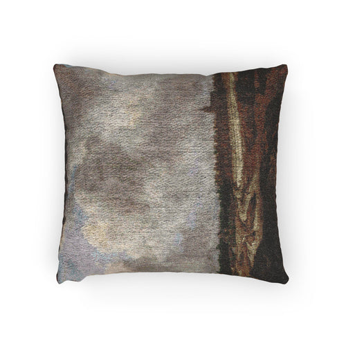 A Forest Village behind Dunes Jacob van Ruisdael Woven Pillow