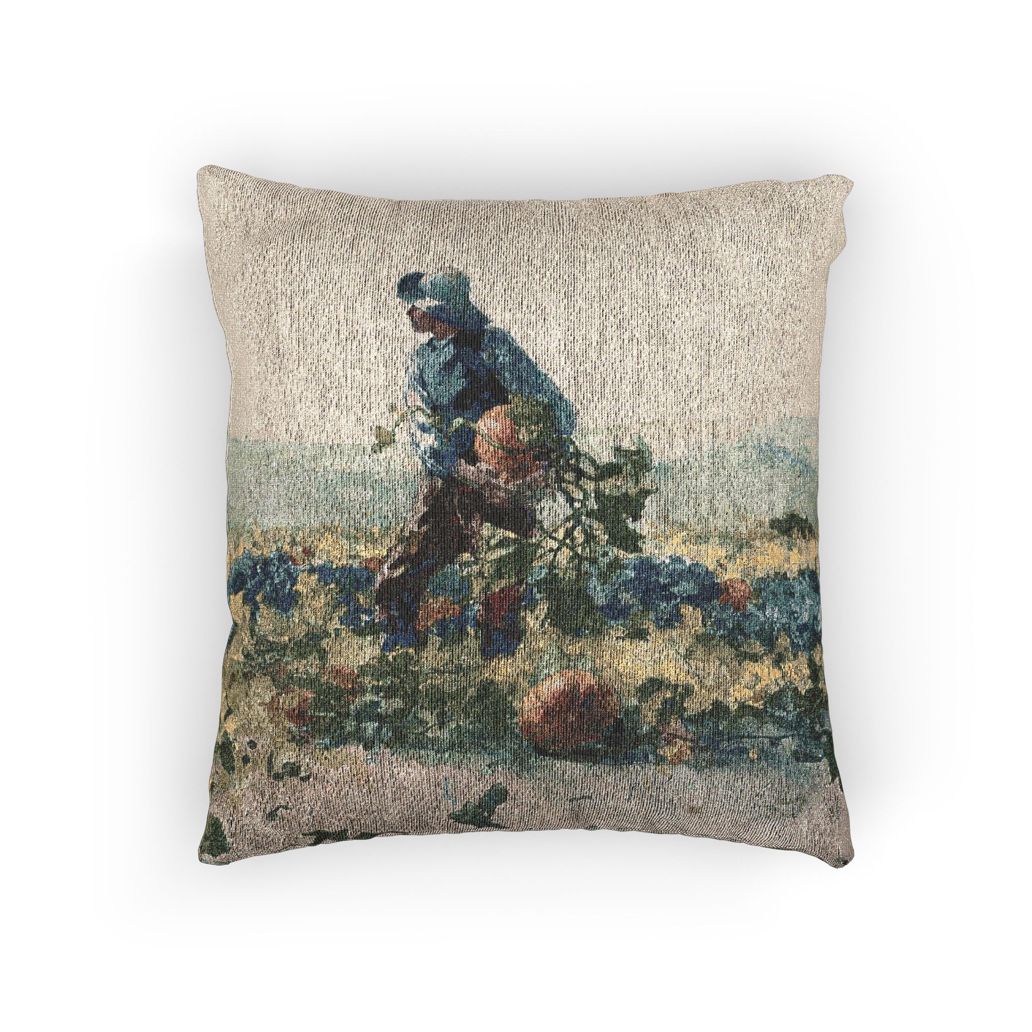 Winslow Homer - For to Be a Farmer's Boy | Woven Pillow