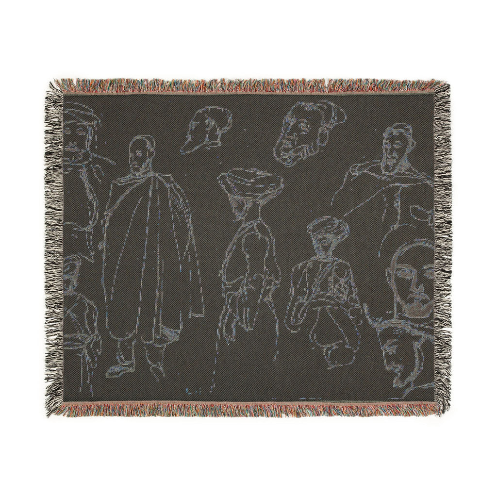 Eugène Delacroix - Sketches of Algerian Men | Woven Tapestry Blanket