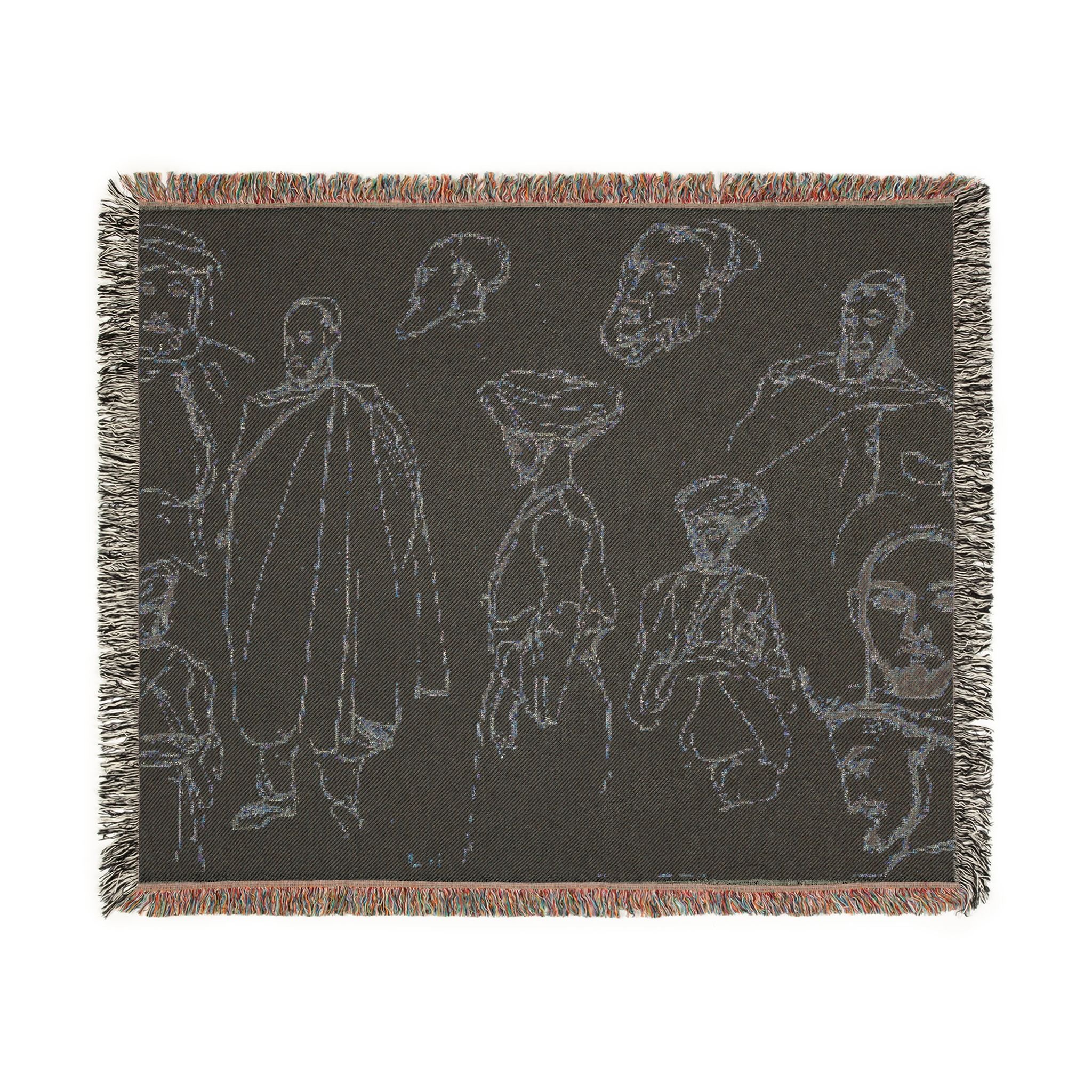 Eugène Delacroix - Sketches of Algerian Men | Woven Tapestry Blanket