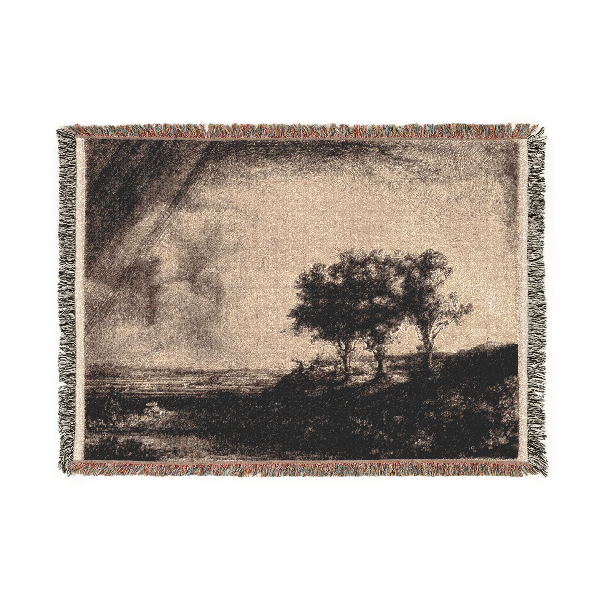 Rembrandt van Rijn - The Three Trees | Woven Tapestry Blanket