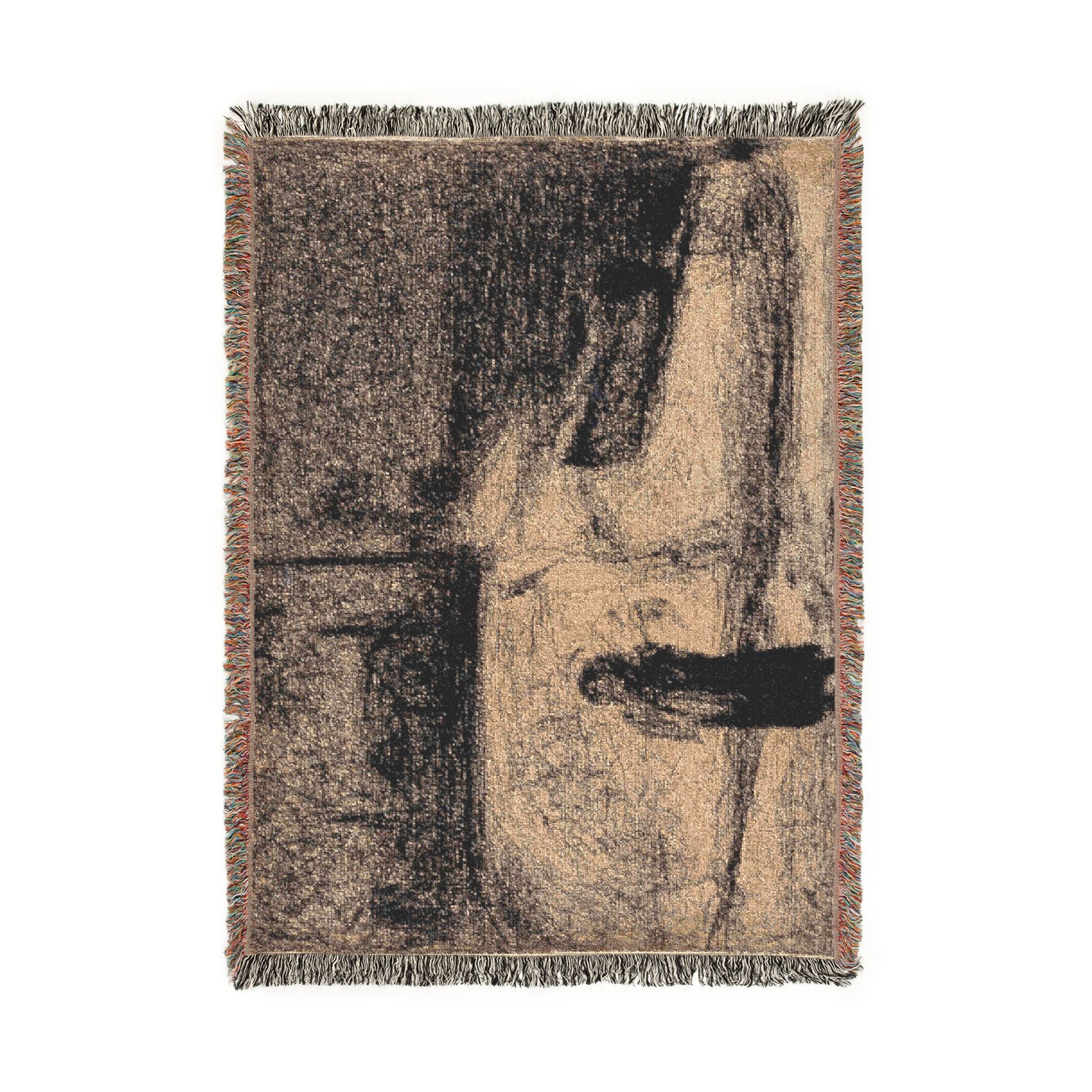 Georges Seurat - The Zone (Outside the City Walls) | Woven Tapestry Blanket