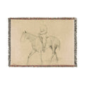 Hilaire Germain Edgar Degas - Horse and Rider | Woven Tapestry Blanket