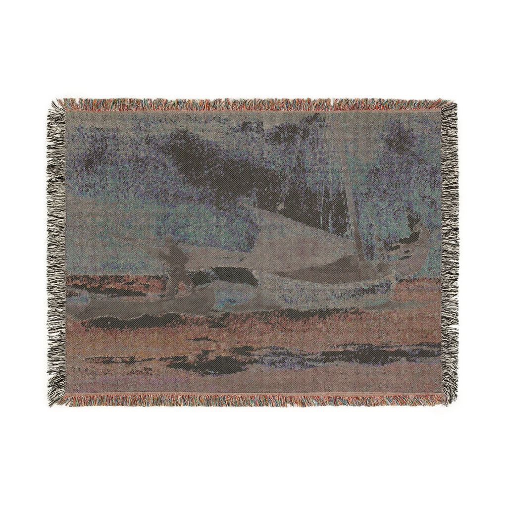 Winslow Homer - Stowing Sail | Woven Tapestry Blanket