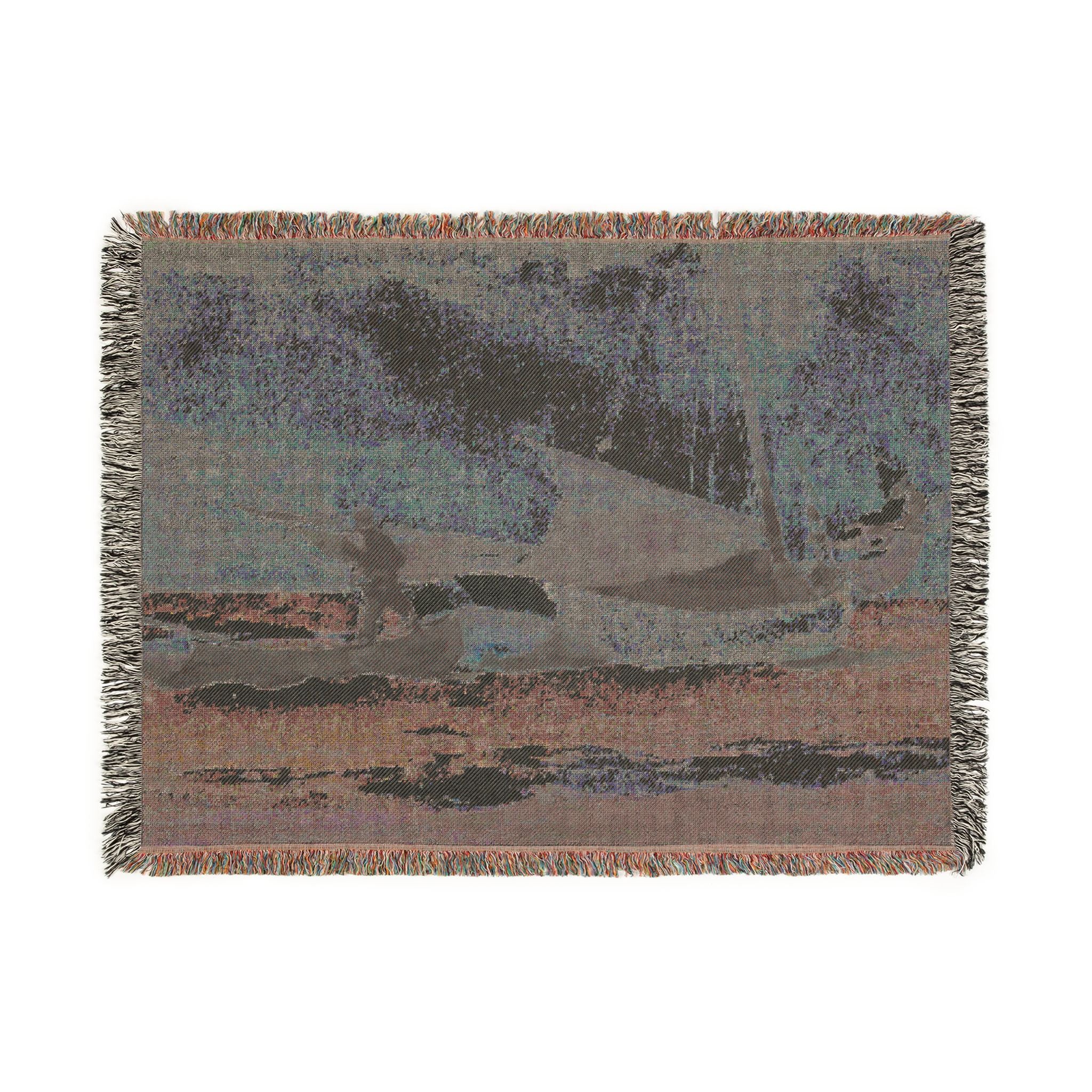 Winslow Homer - Stowing Sail | Woven Tapestry Blanket