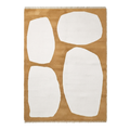 Mustard Abstract Hand-Knotted Rug