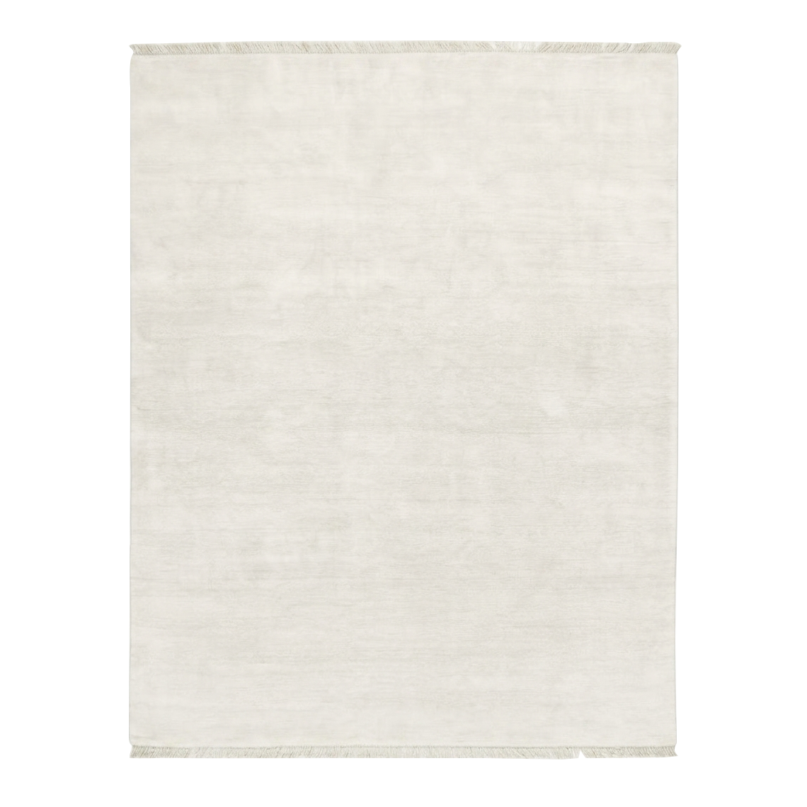 Ivory Solid Hand-Knotted Rug