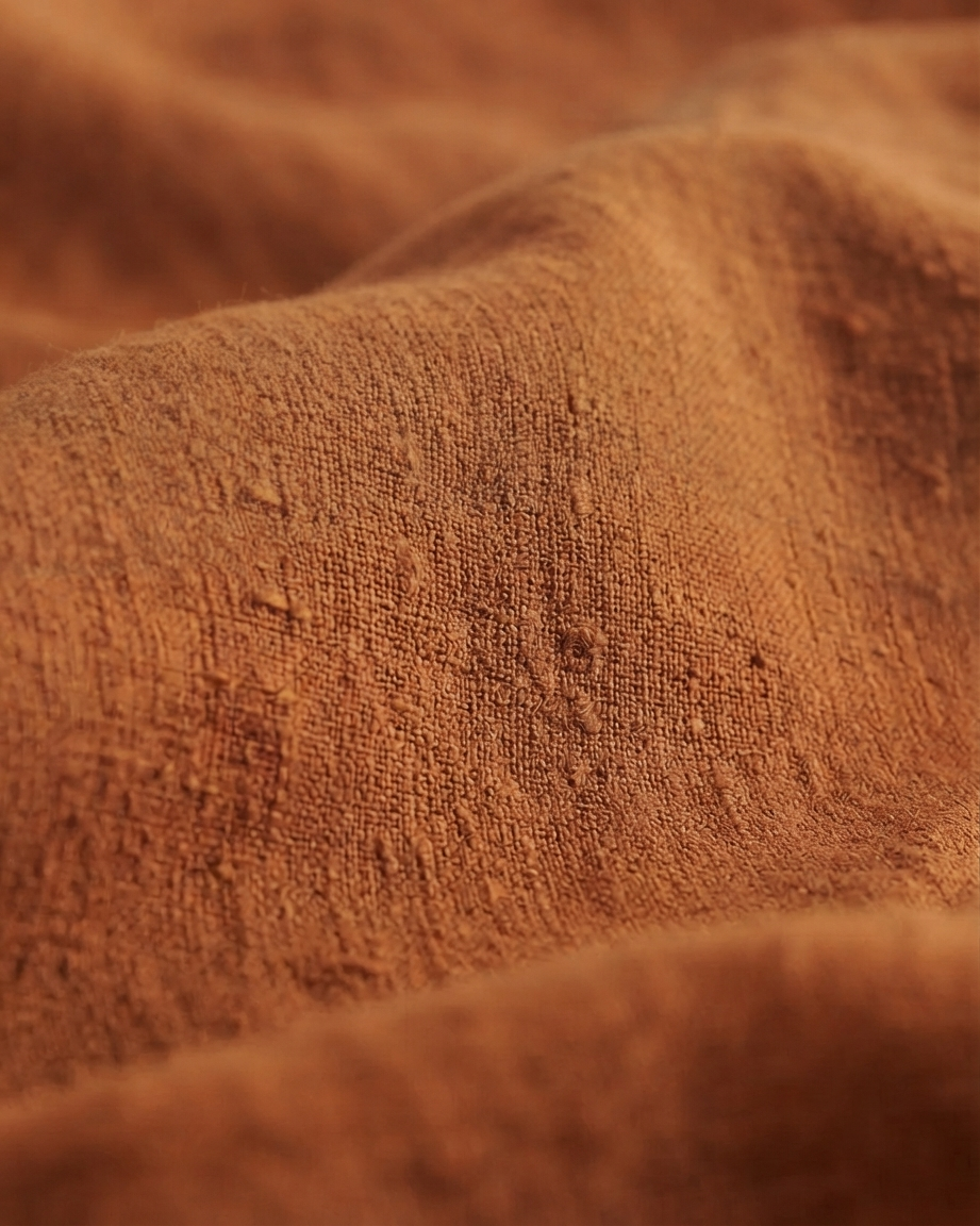 Stonewashed Linen Sheet Set — Terracotta