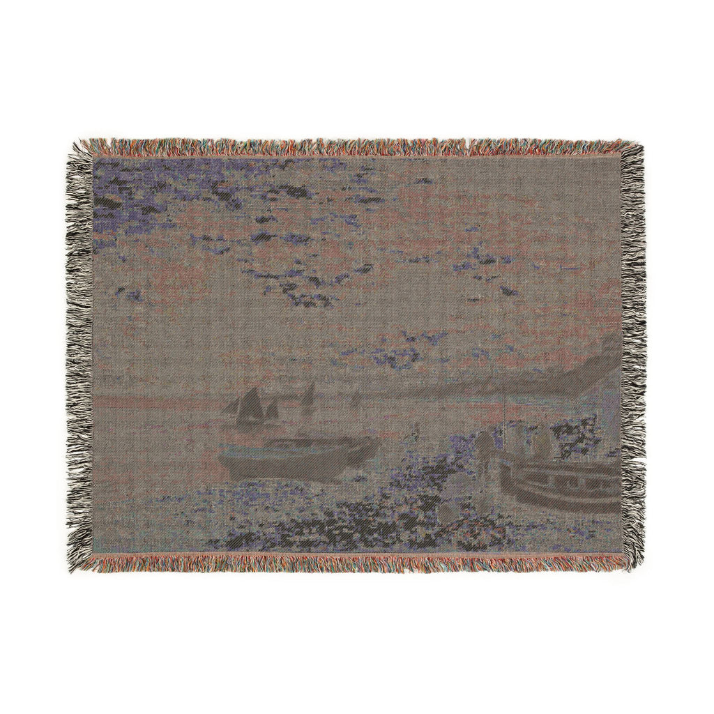 Claude Monet - The Beach at Sainte-Adresse | Woven Tapestry Blanket