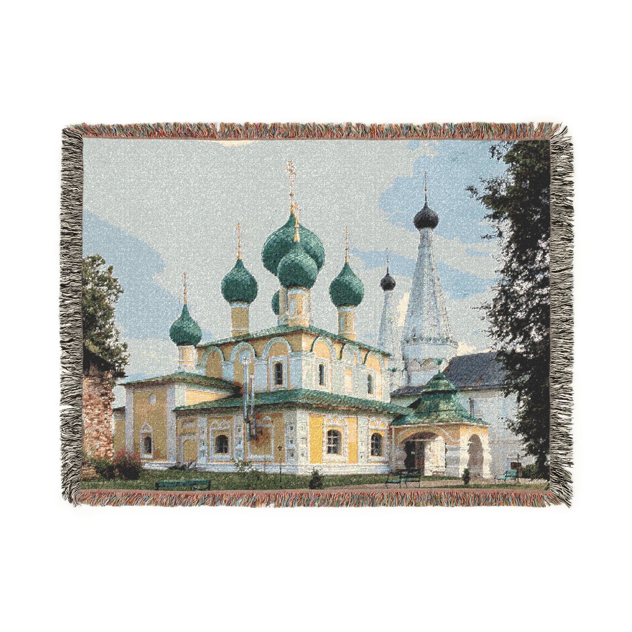 Church of the Beheading of Saint John the Baptist Alekseyevsky Monastery Uglich 2023-07-22 7459 | Woven Tapestry Blanket