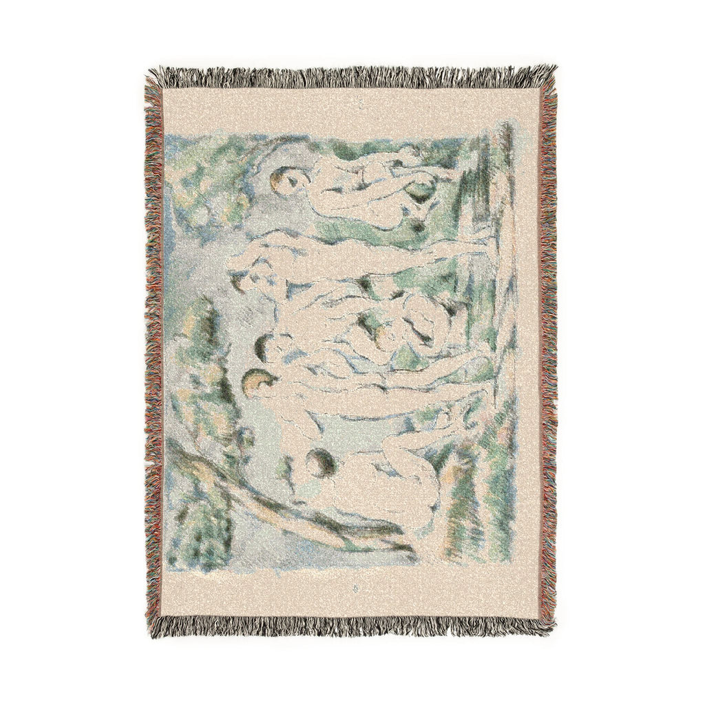 Paul Cezanne - Small Bathers | Woven Tapestry Blanket