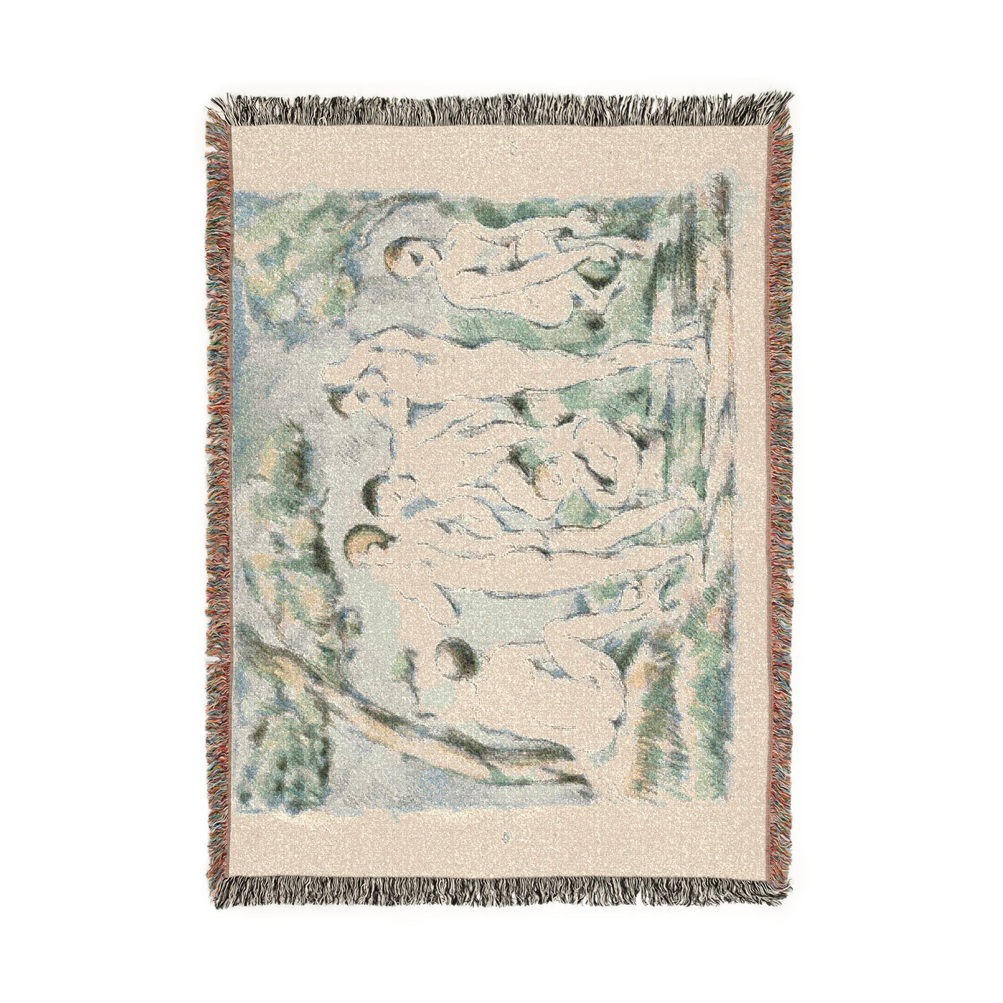 Paul Cezanne - Small Bathers | Woven Tapestry Blanket