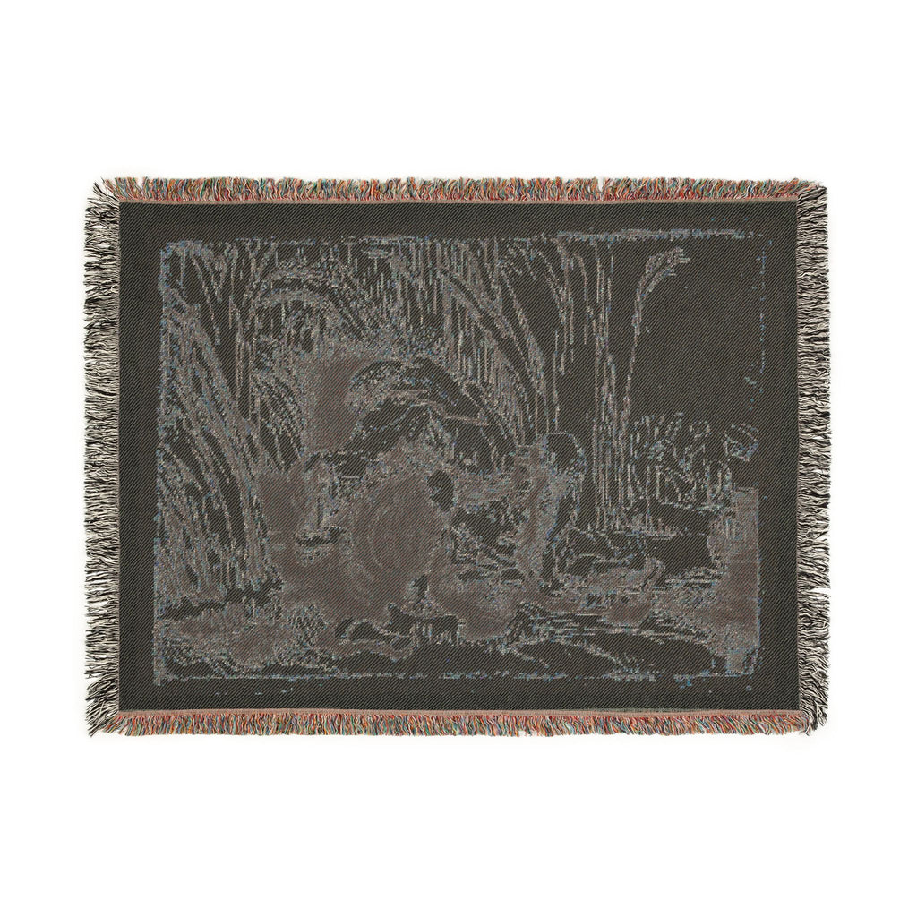 Rembrandt van Rijn - The Monk in the Cornfield | Woven Tapestry Blanket