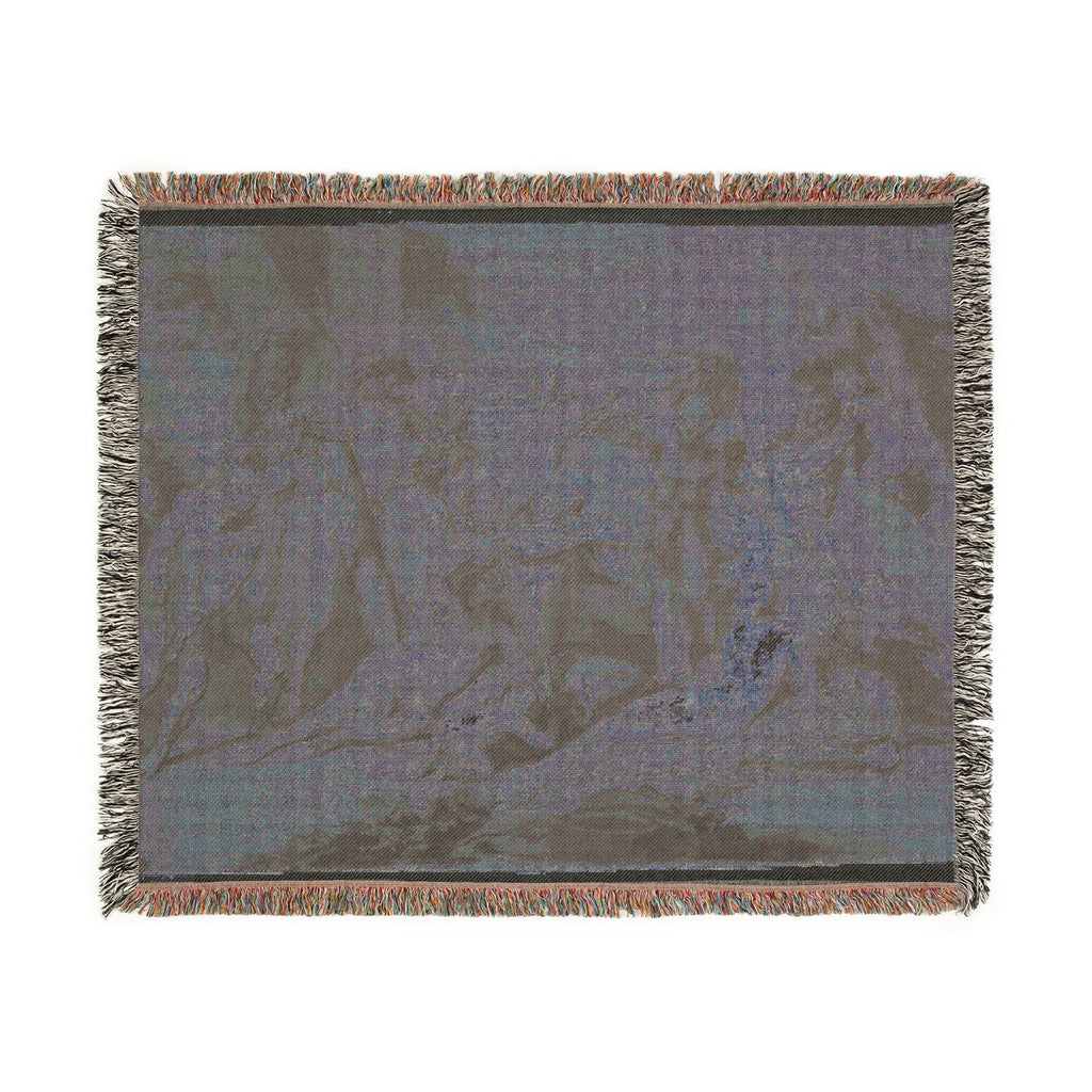 Nicolas Poussin - Drunken Silenus Satyr and Nymphs | Woven Tapestry Blanket