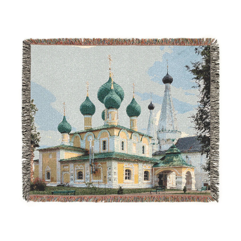 Church of the Beheading of Saint John the Baptist Alekseyevsky Monastery Uglich 2023-07-22 7459 | Woven Tapestry Blanket
