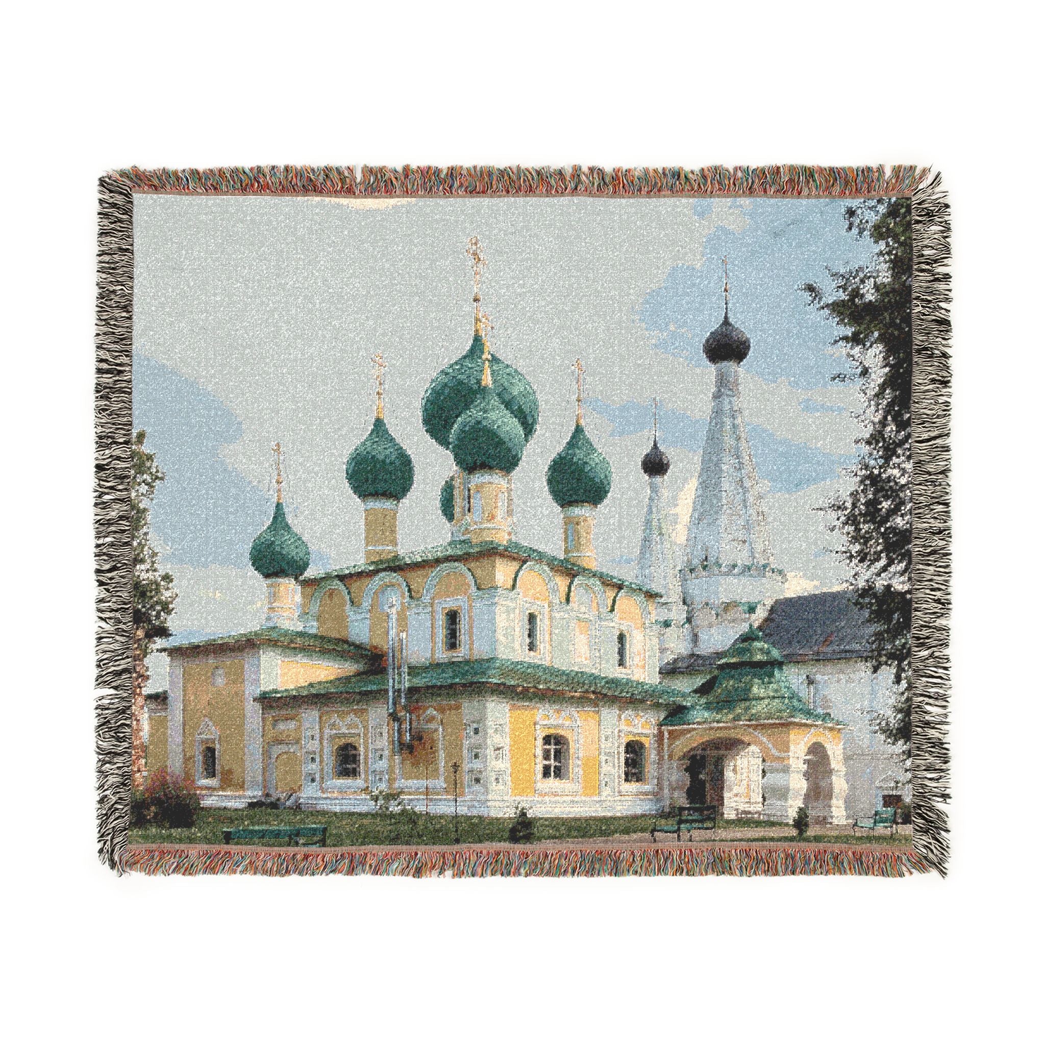 Church of the Beheading of Saint John the Baptist Alekseyevsky Monastery Uglich 2023-07-22 7459 | Woven Tapestry Blanket