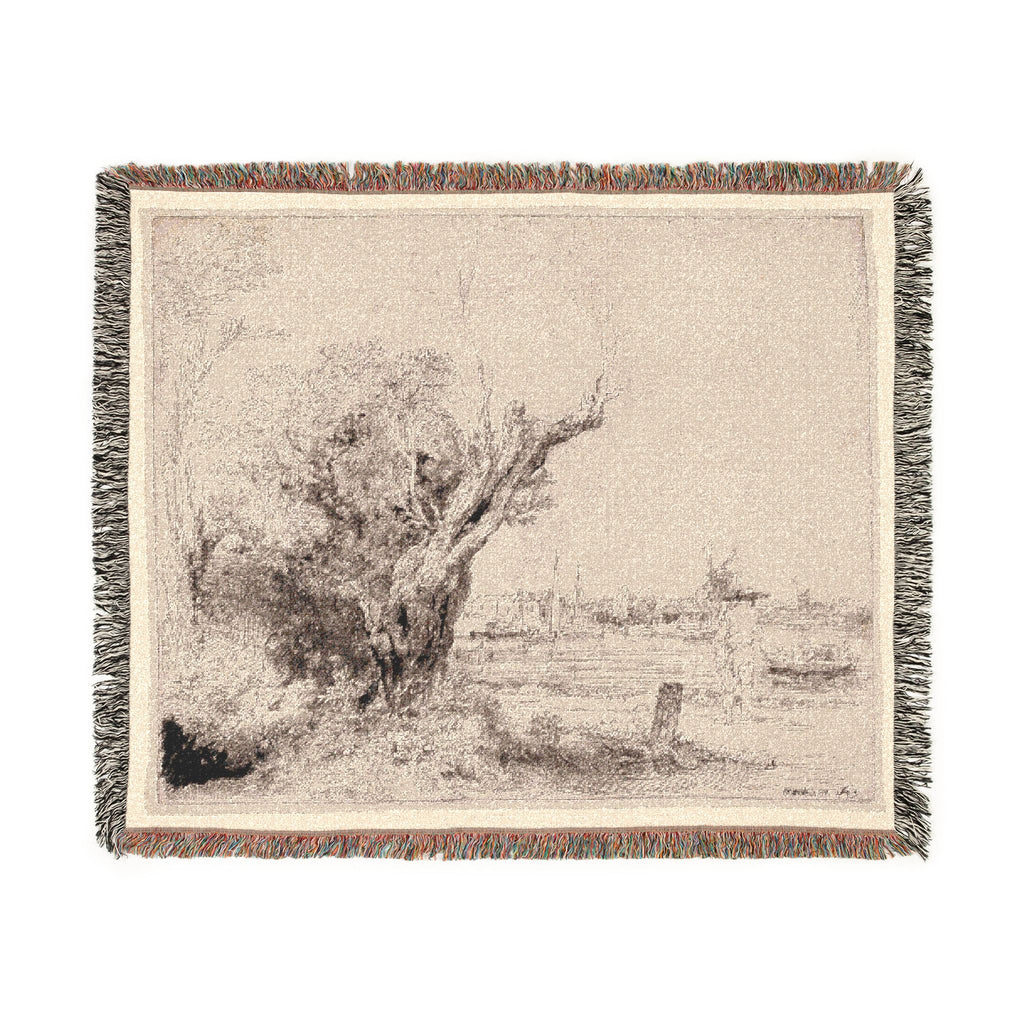 Rembrandt van Rijn - The Omval | Woven Tapestry Blanket