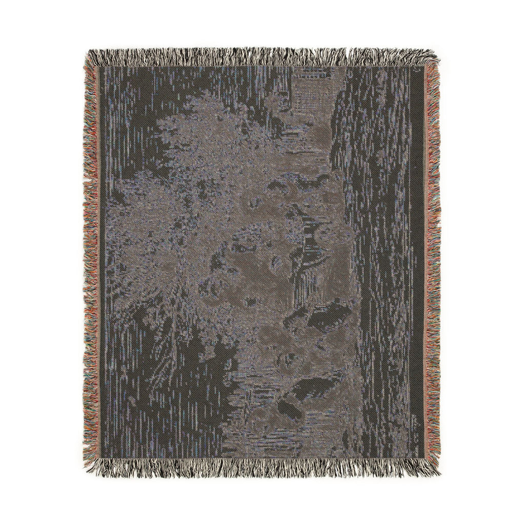 Charles François Daubigny - The Heritage of the Wagon (The Children with the Wagon) | Woven Tapestry Blanket