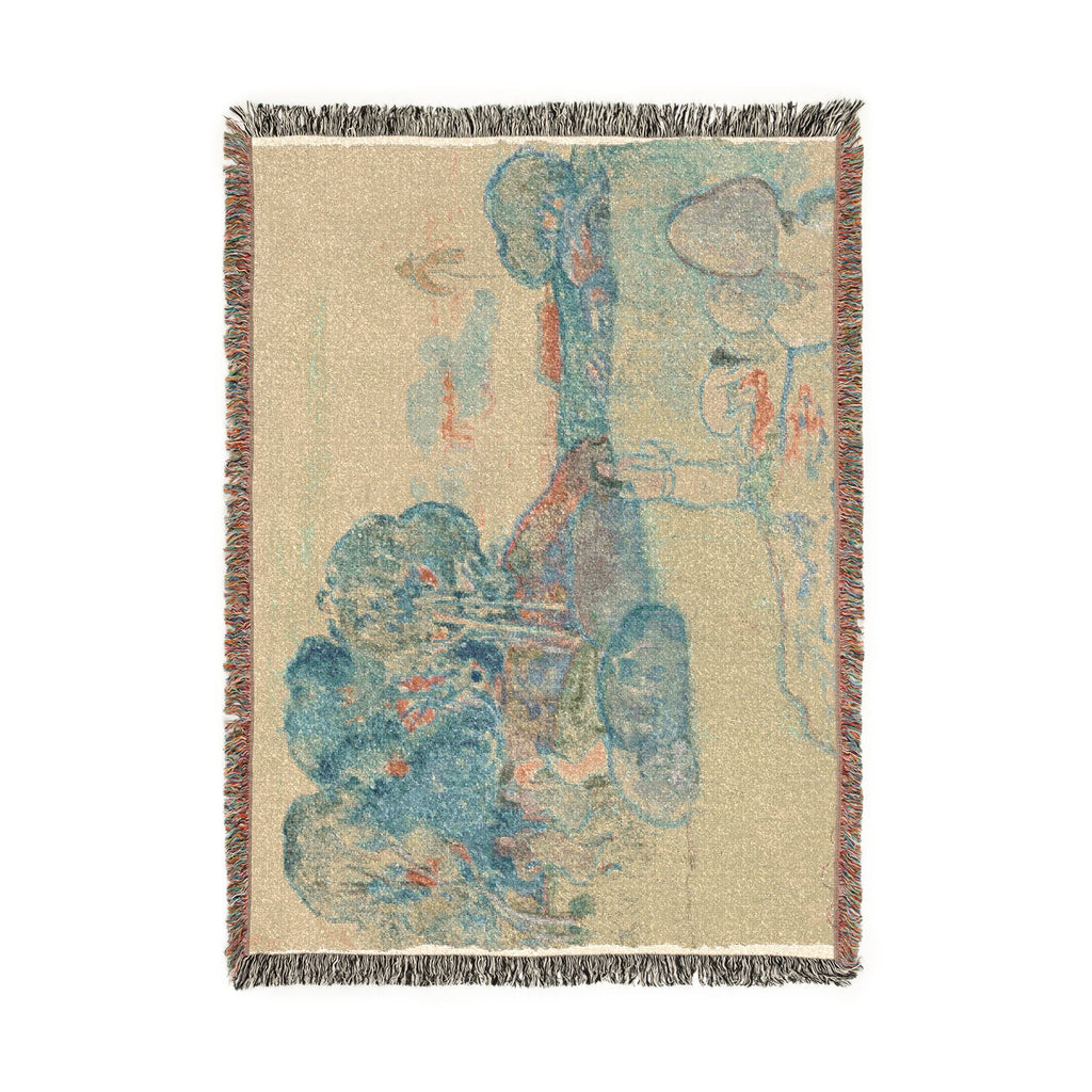 Paul Gauguin - Tahitian Landscape | Woven Tapestry Blanket