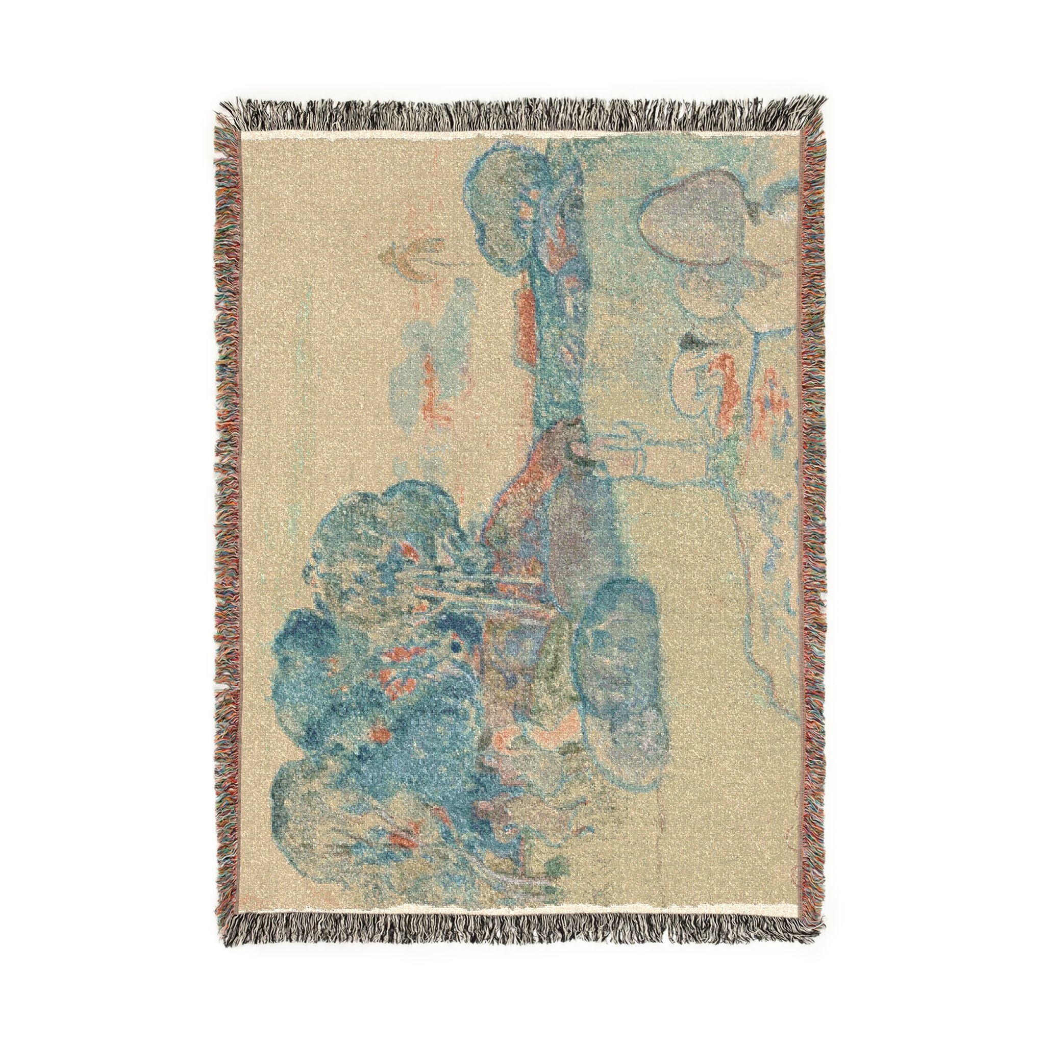 Paul Gauguin - Tahitian Landscape | Woven Tapestry Blanket