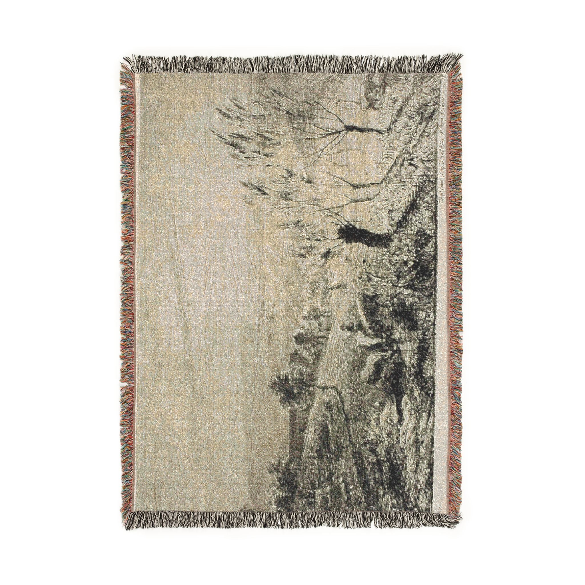 Charles François Daubigny - Sunrise | Woven Tapestry Blanket