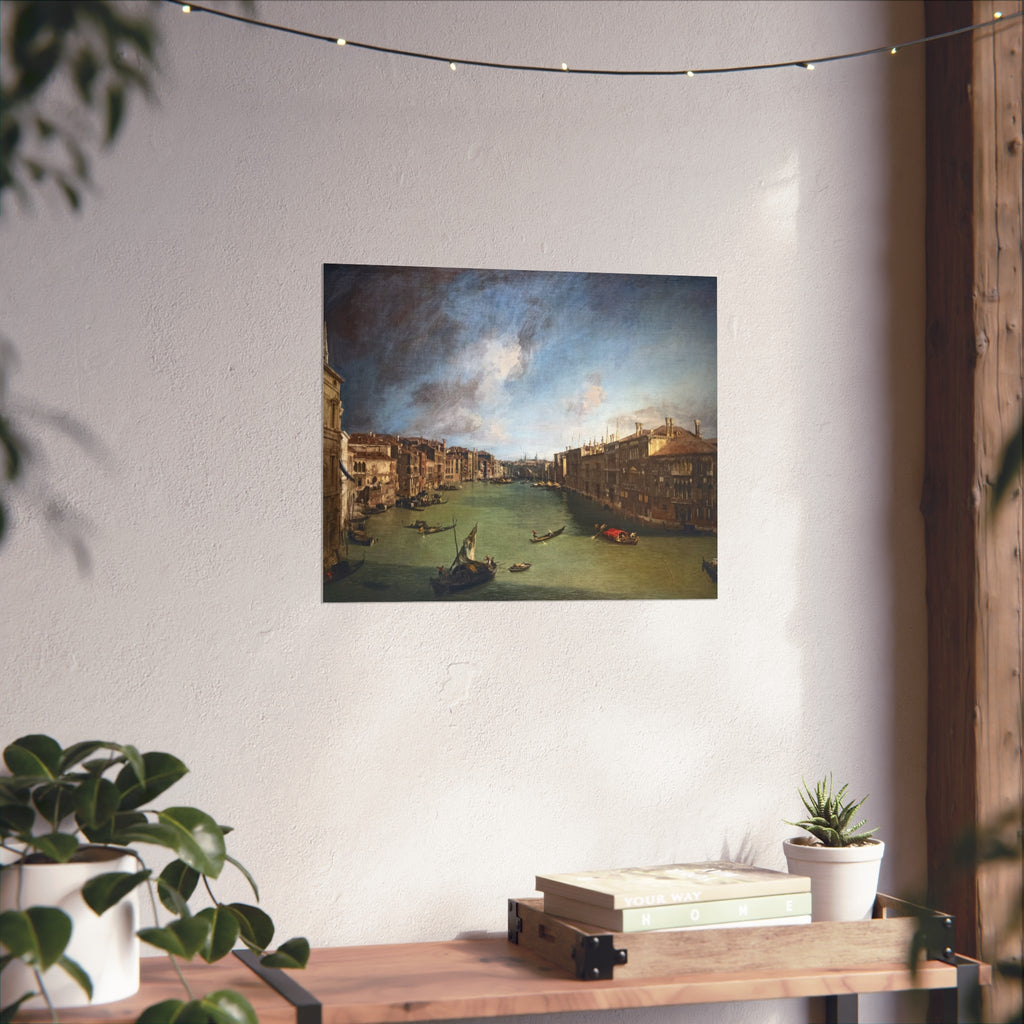 Ca' Rezzonico - Canal Grande da Palazzo Balbi a Rialto C.1722 - Canaletto | Fine Art Poster